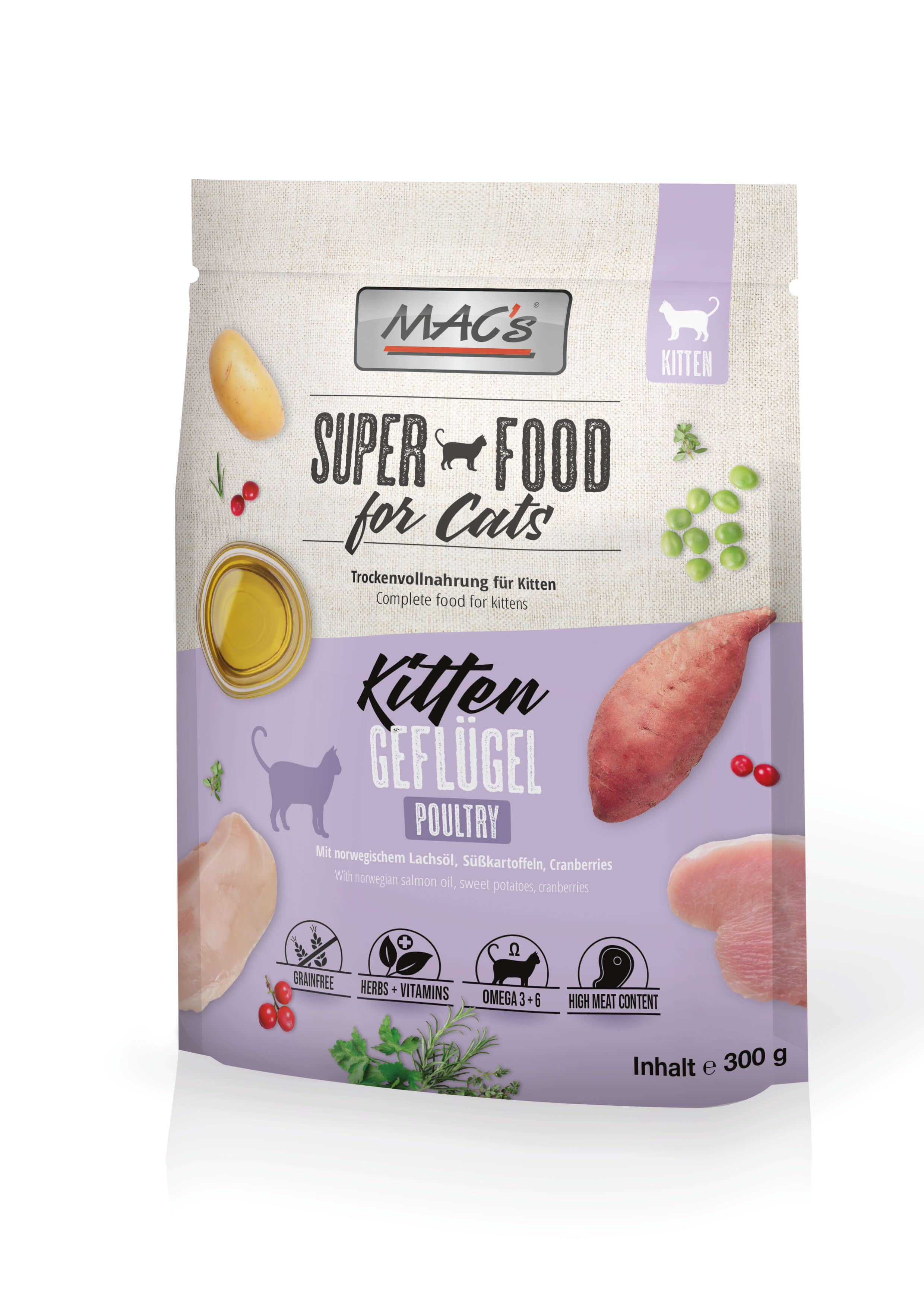 MAC's Cat Kitten Geflügel 300g