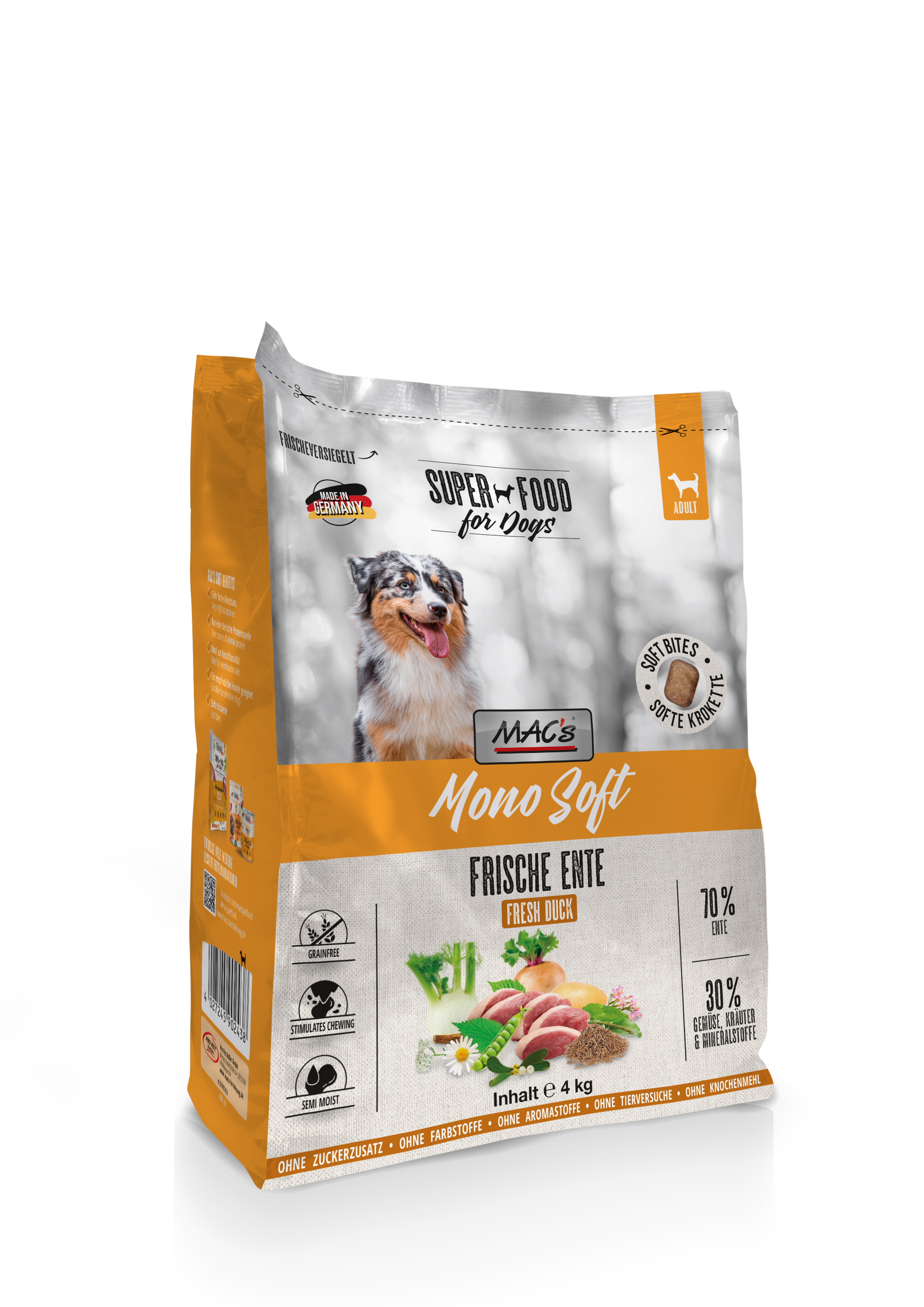 MAC's Dog Mono Soft - Frische Ente 4kg