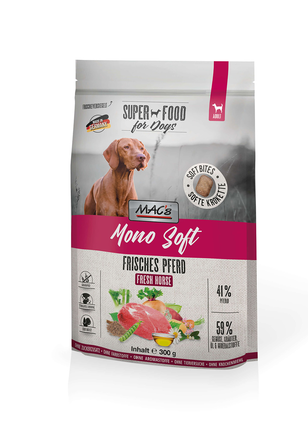 MAC's Dog Mono Soft - Frisches Pferd 300g