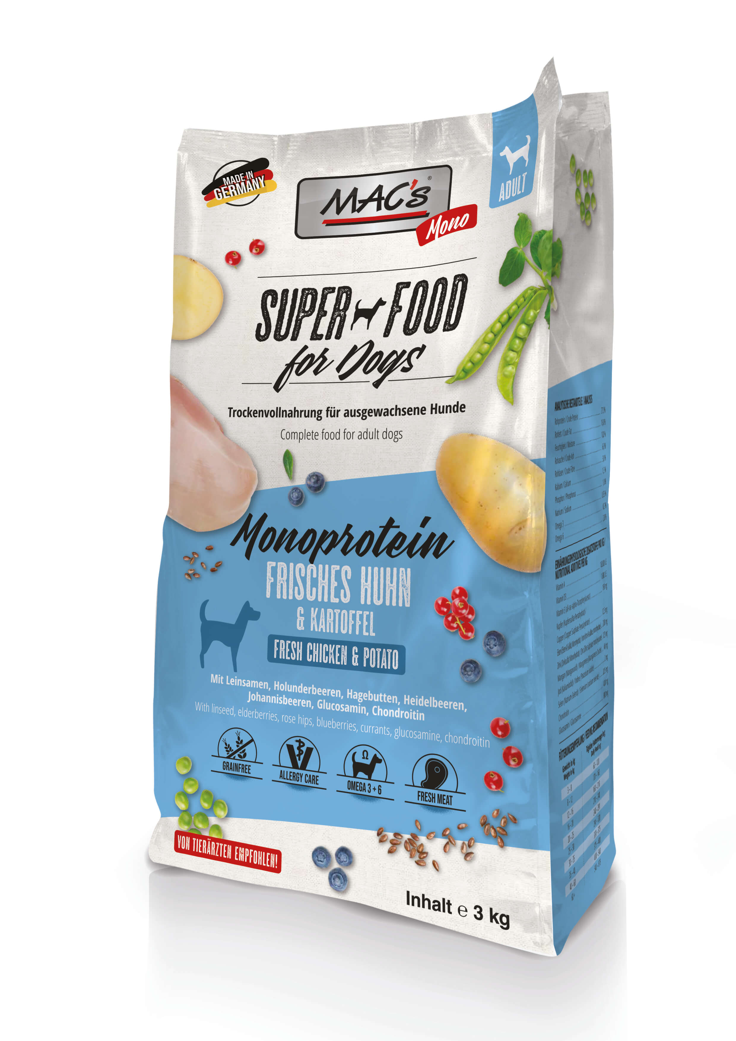 MAC's Dog Mono frisches Huhn 3kg
