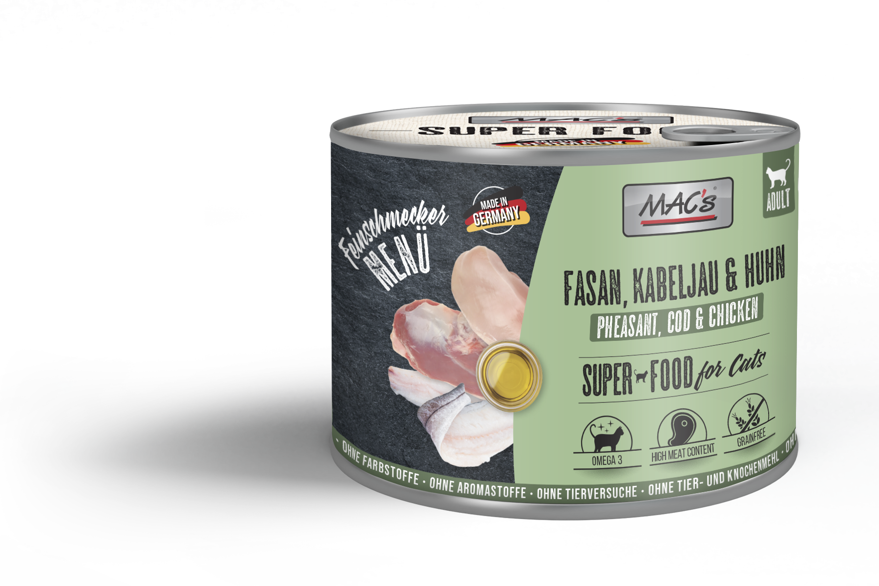 MAC's Cat Feinschm. Fasan, Kabeljau & Huhn 200g