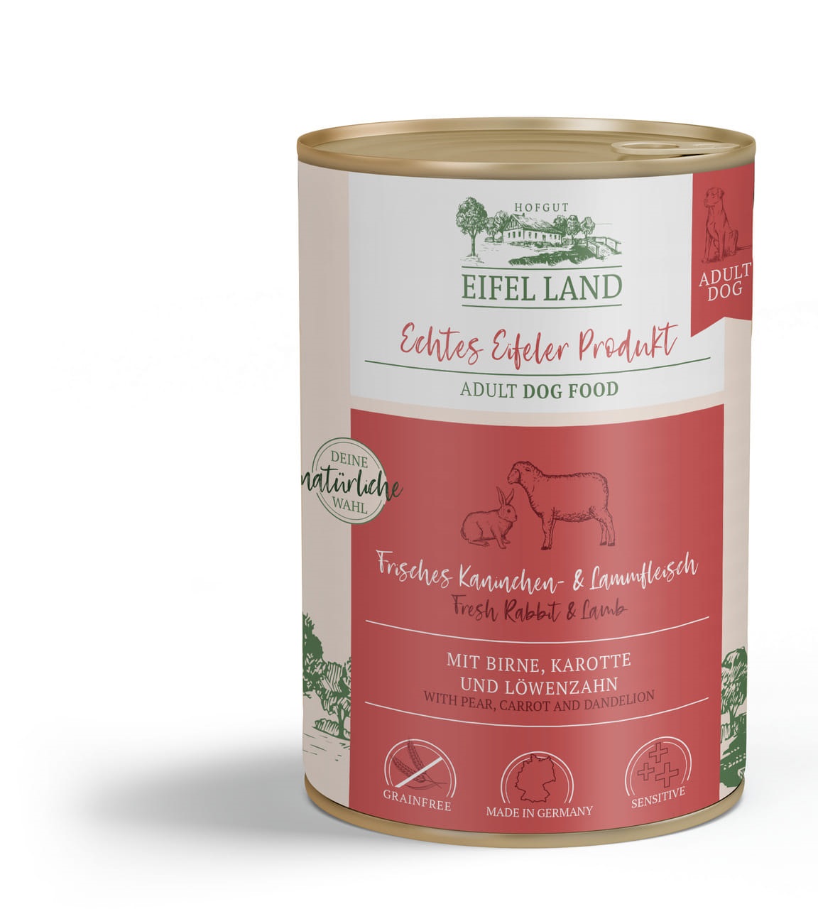 Eifel Land Dog fr. Kaninchen- & Lammfleisch 800g