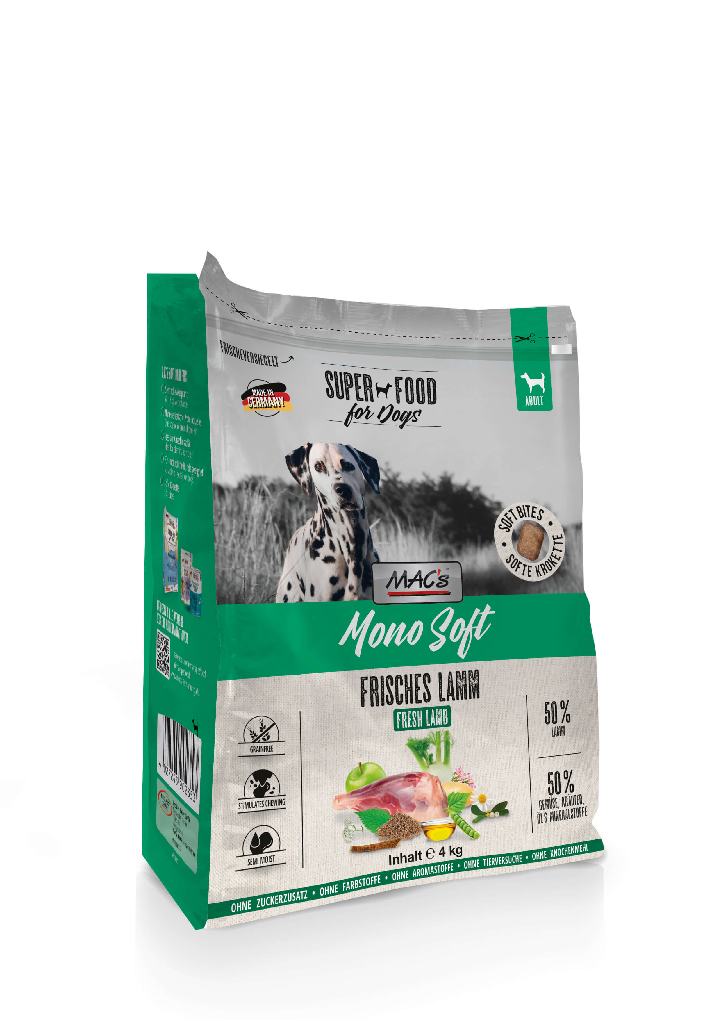 MAC's Dog Mono Soft - Frisches Lamm 4kg