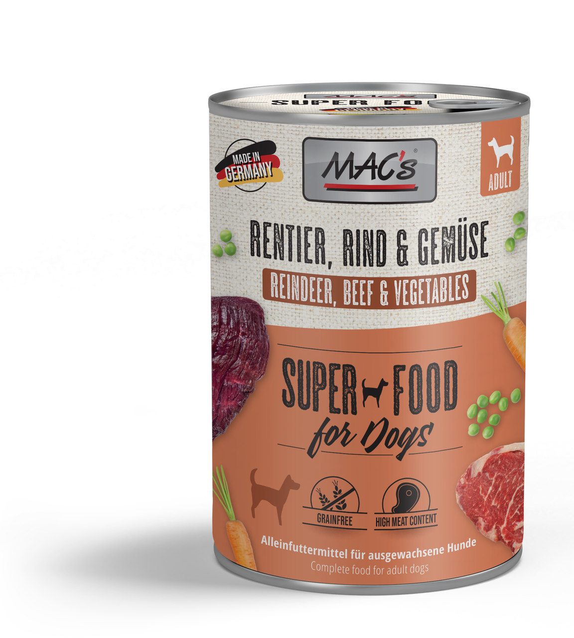 MAC's Dog Rentier, Rind & Gemüse 400g