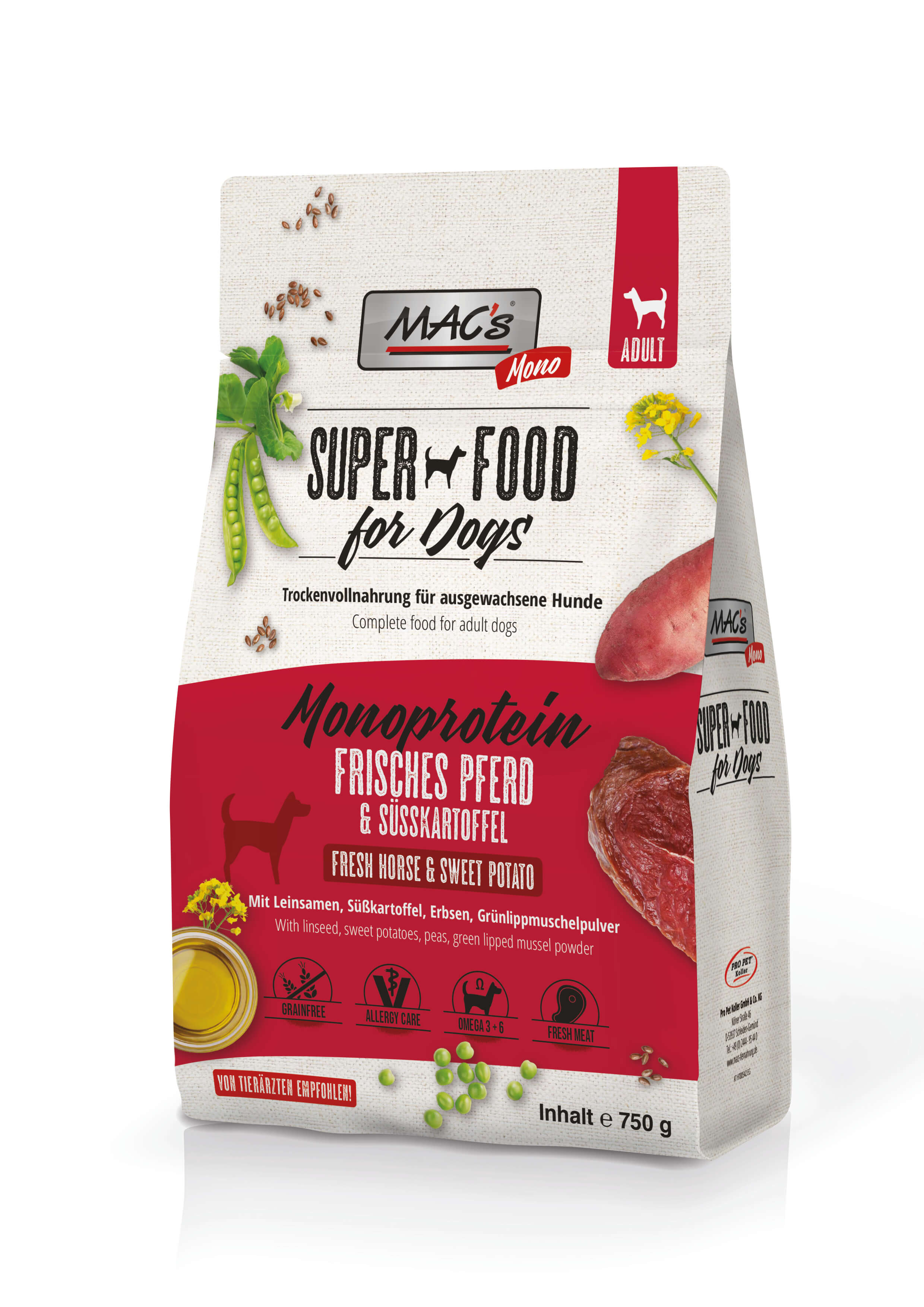 MAC's Dog Mono frisches Pferd 750g MAC's Dog Mono frisches Pferd 750g