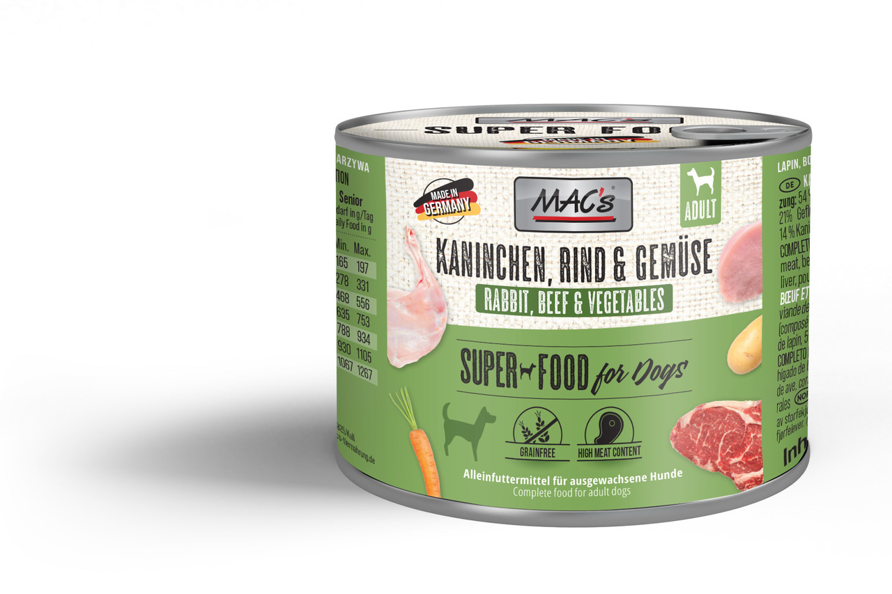 MAC's Dog Kaninchen, Rind & Gemüse 200g