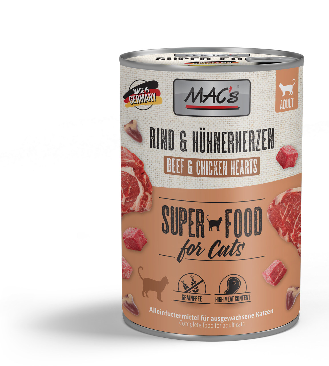 MAC's Cat Rind & Hühnerherzen 400g