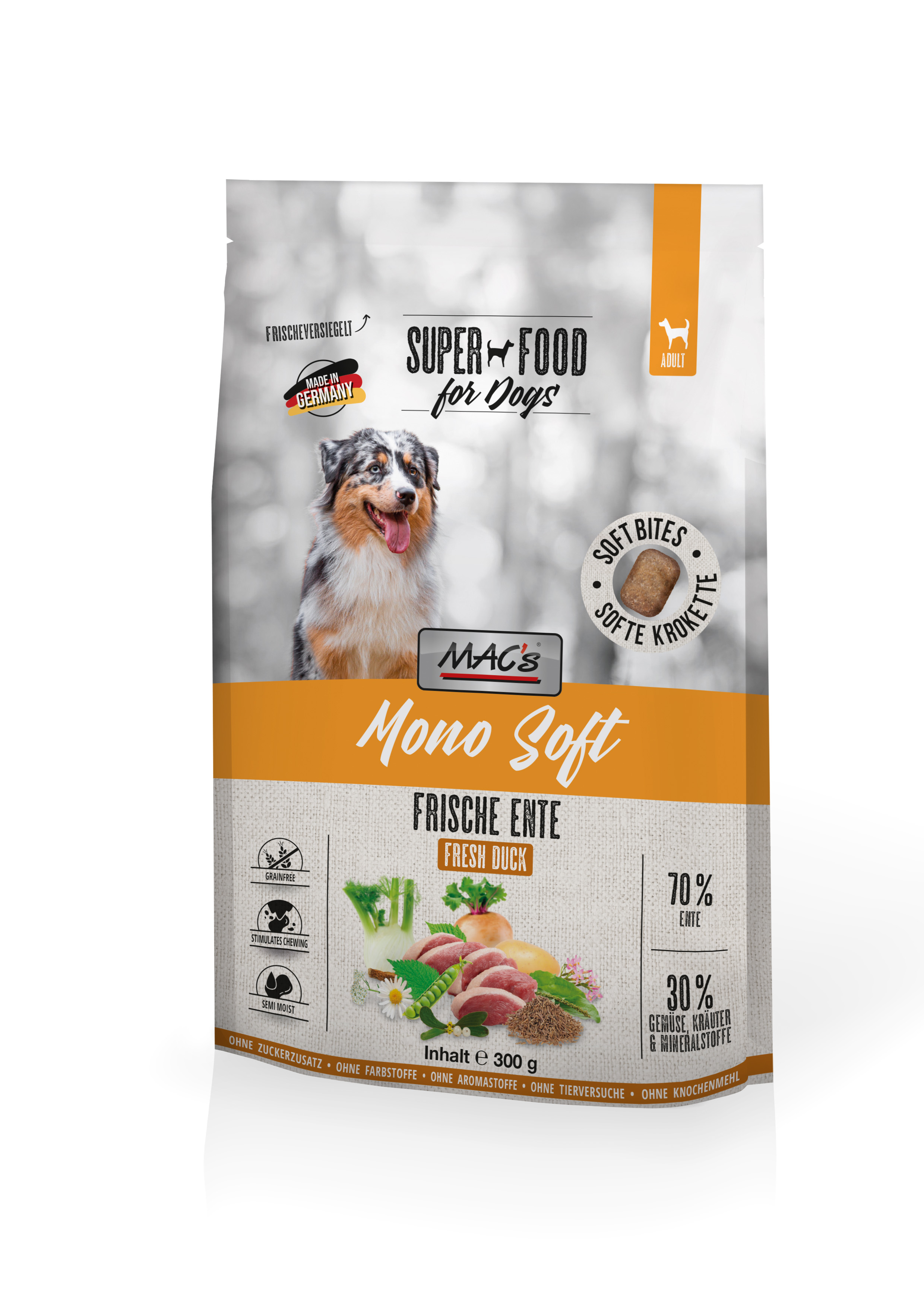 MAC's Dog Mono Soft - Frische Ente 300g