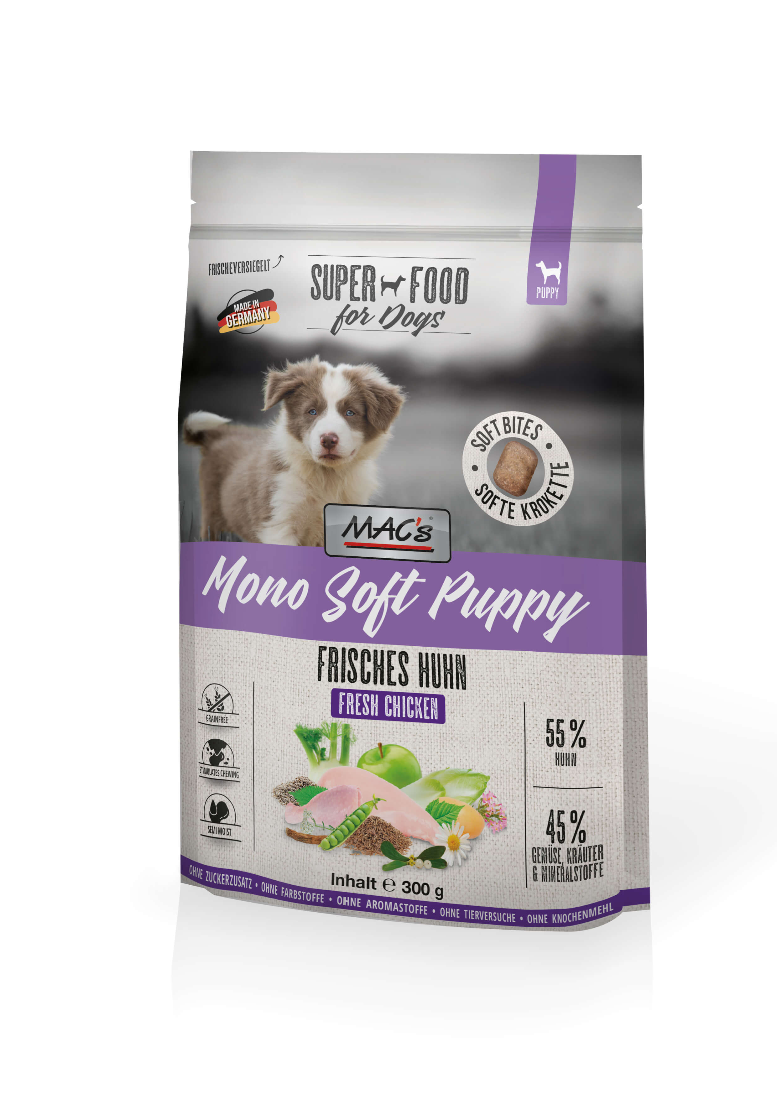 MAC's Dog Mono Soft Puppy - Frisches Huhn 300g