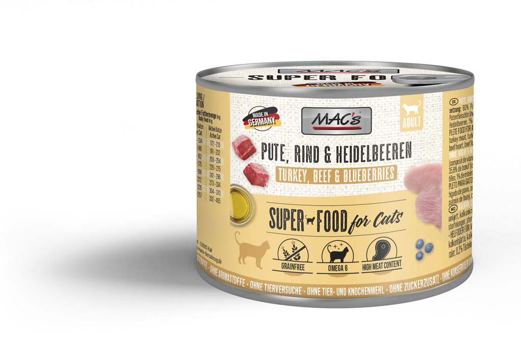 MAC's Cat Pute, Rind & Heidelbeeren 200g