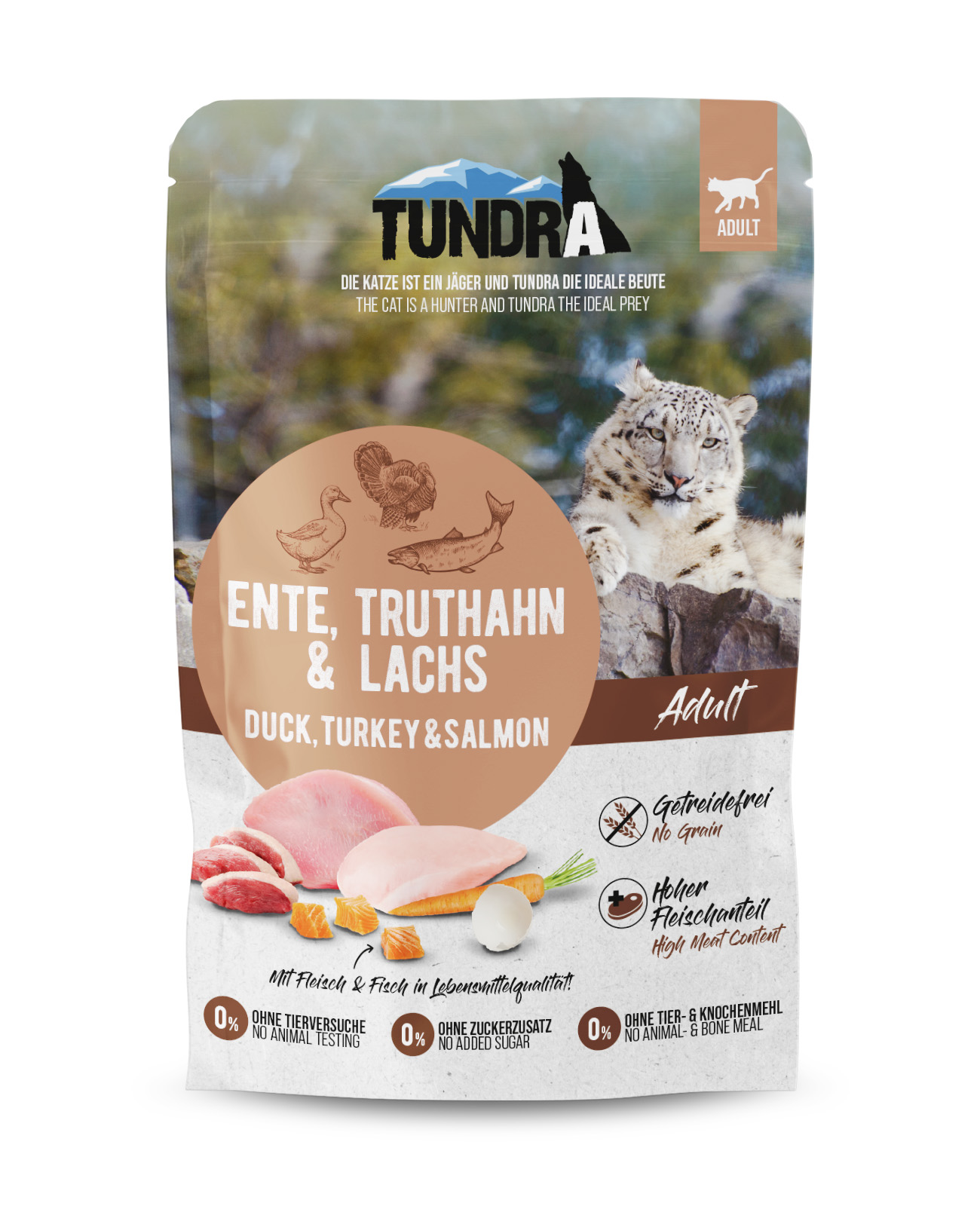 Tundra Cat Pouchpack Ente, Truthahn & Lachs 85g