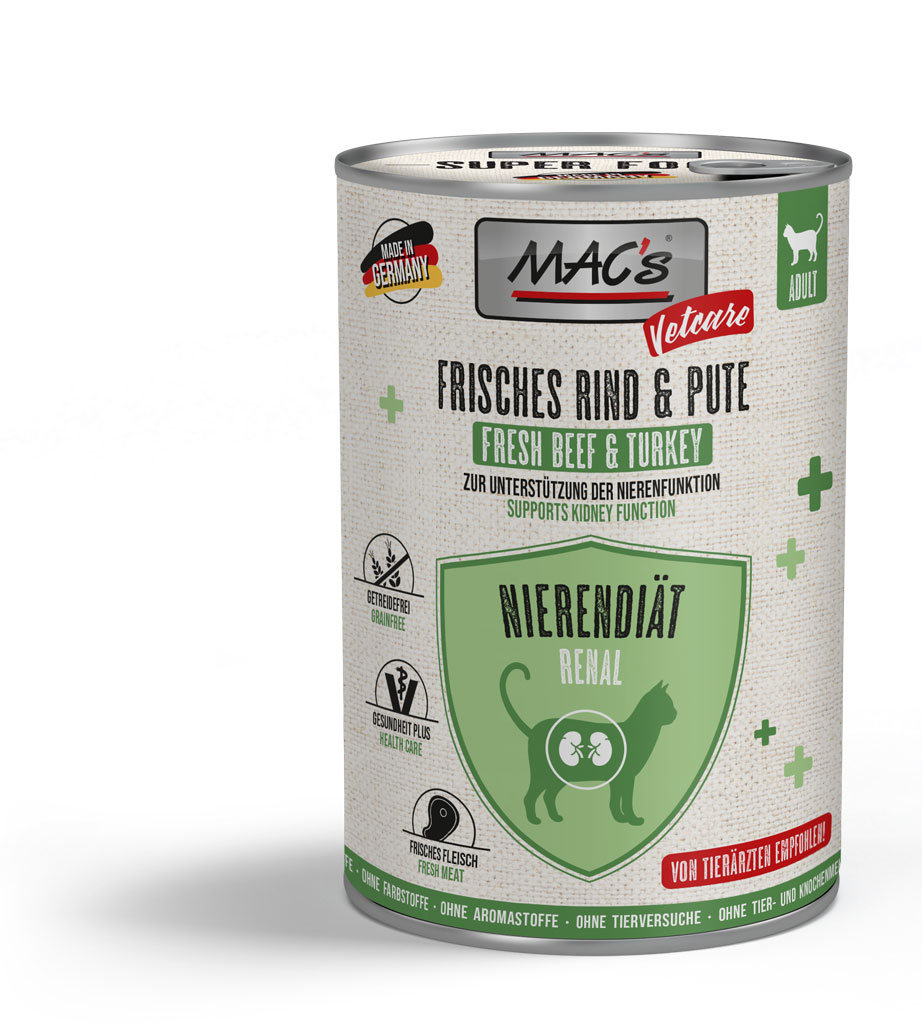 MAC's Cat Vetcare Nierendiät Rind & Pute 400g