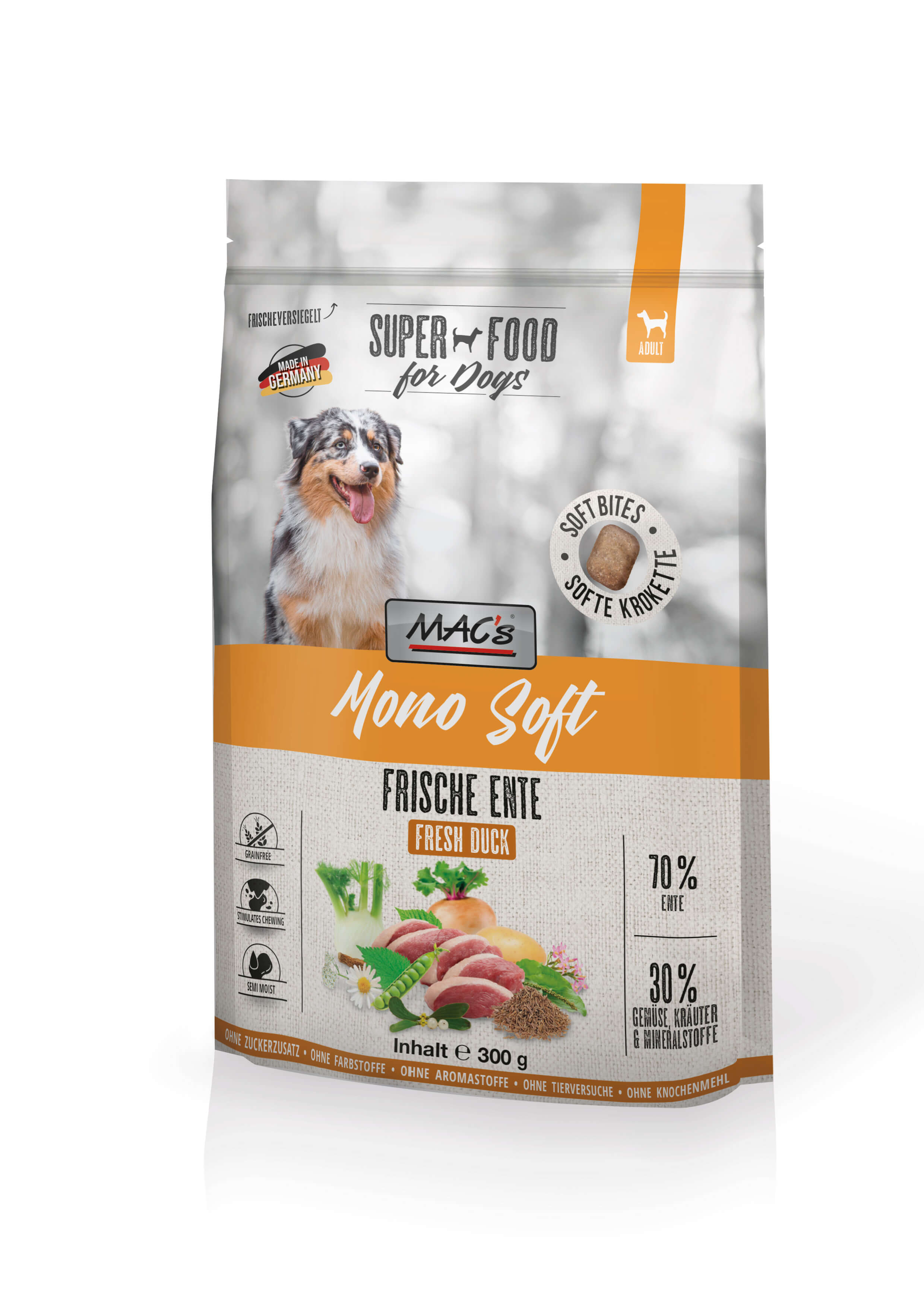 MAC's Dog Mono Soft - Frische Ente 300g
