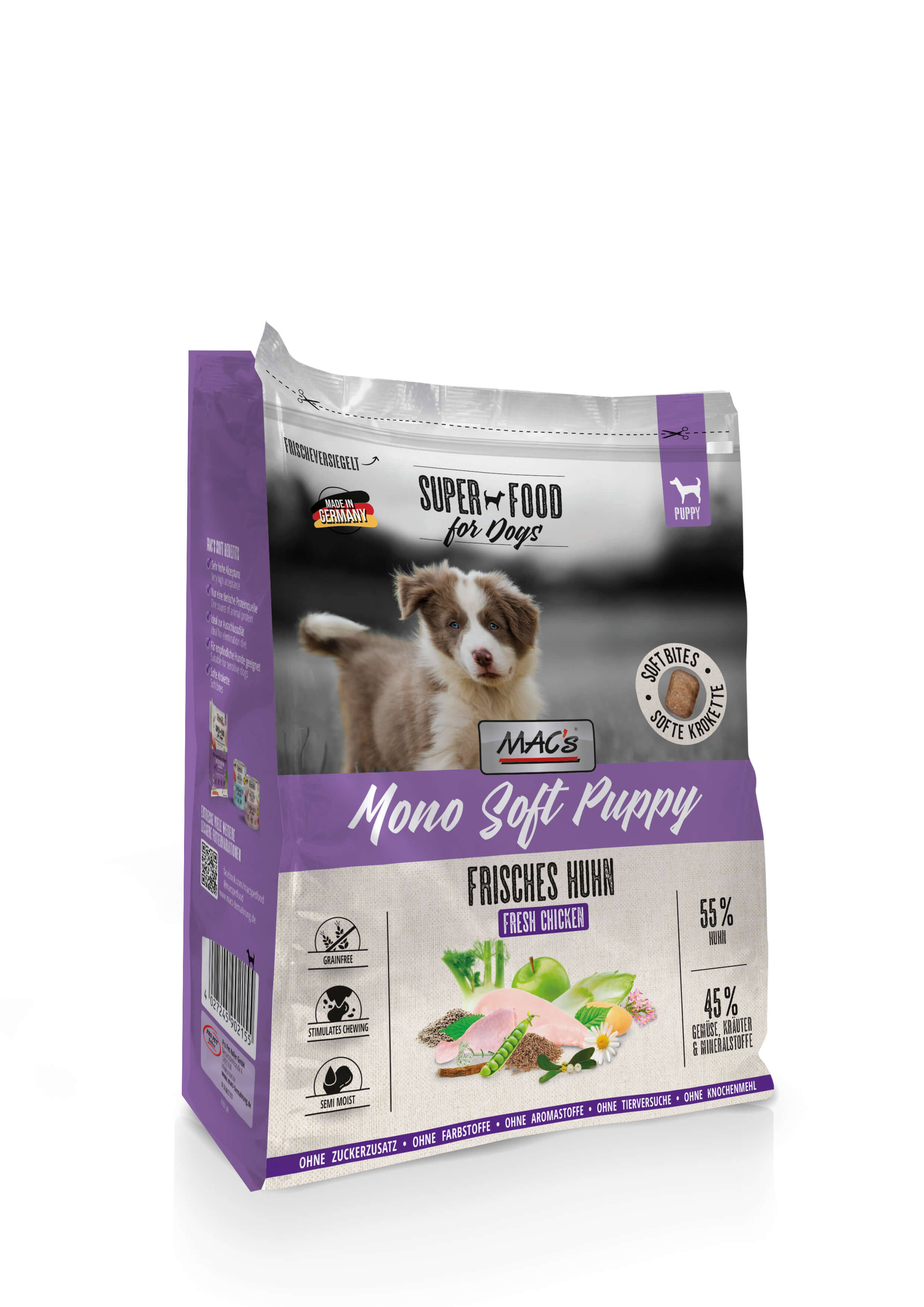 MAC's Dog Mono Soft Puppy - Frisches Huhn 4kg