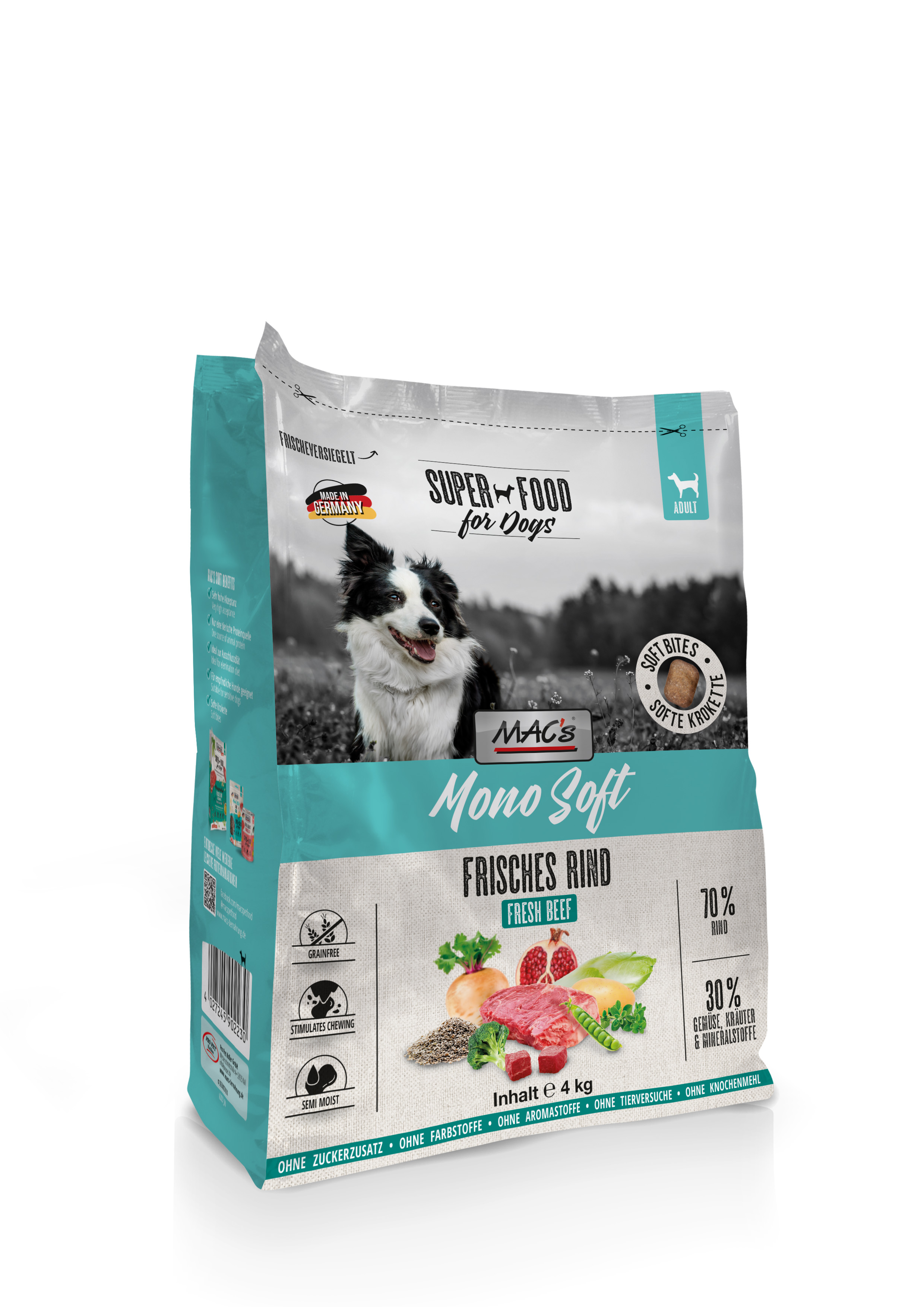 MAC's Dog Mono Soft - Frisches Rind 4kg