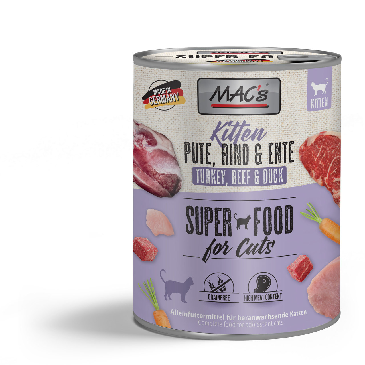 MAC's Cat Kitten Pute, Rind & Ente 800g