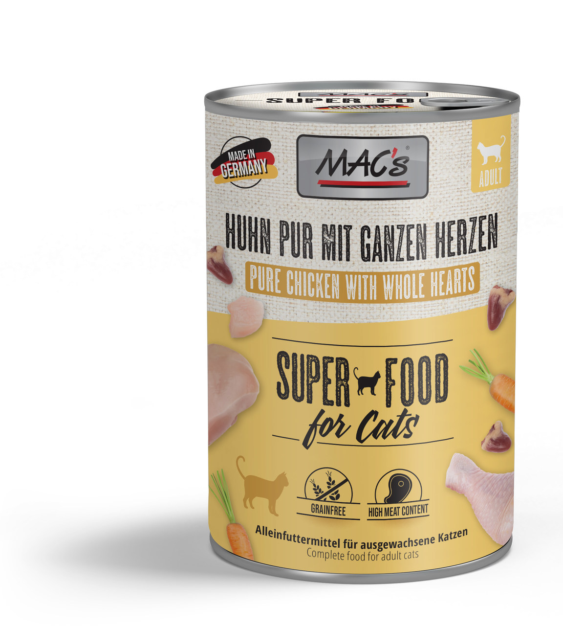 MAC's Cat Huhn pur mit ganzen Herzen 400g