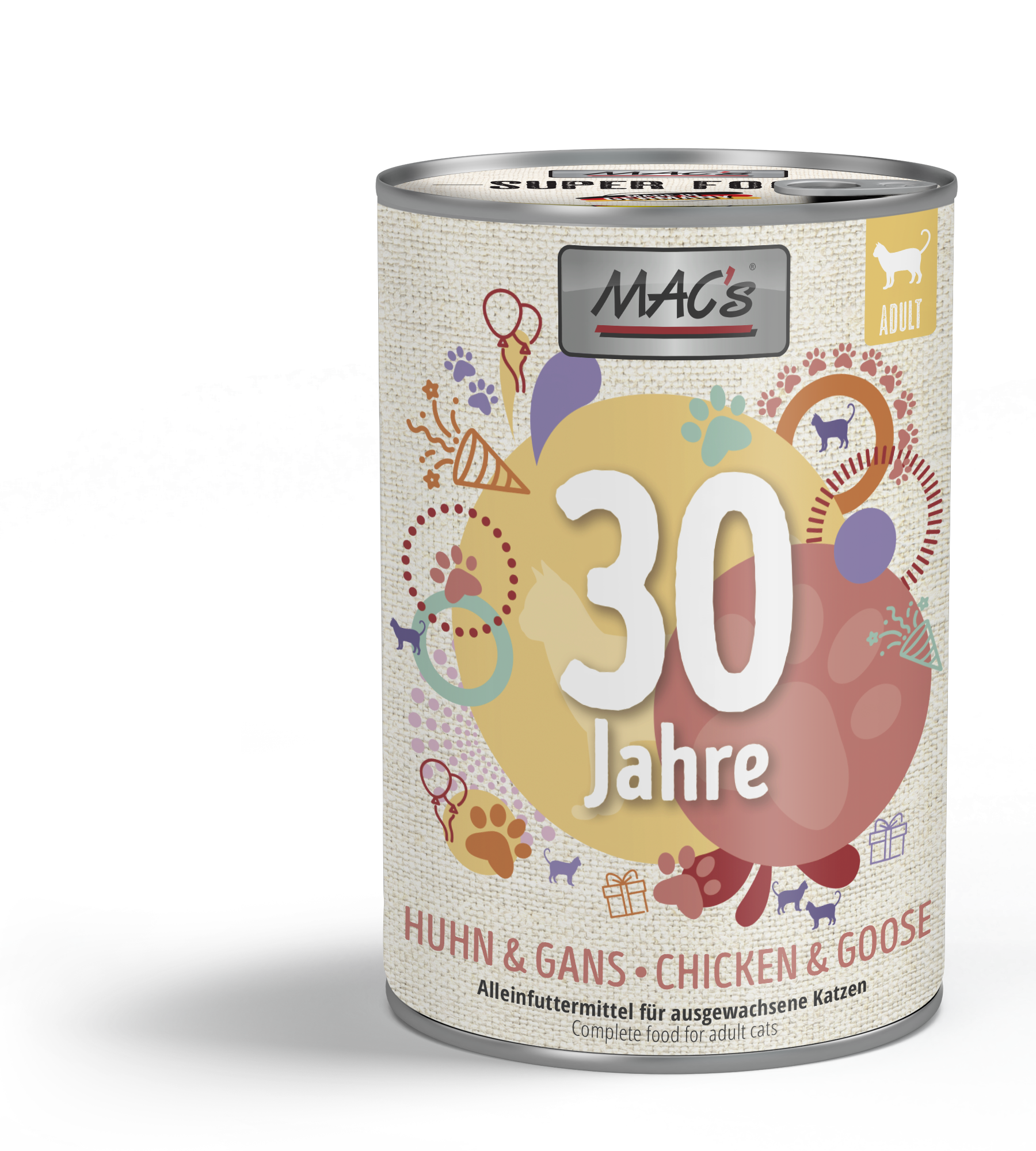 Geburtstagsdose Katze Huhn & Gans 400g