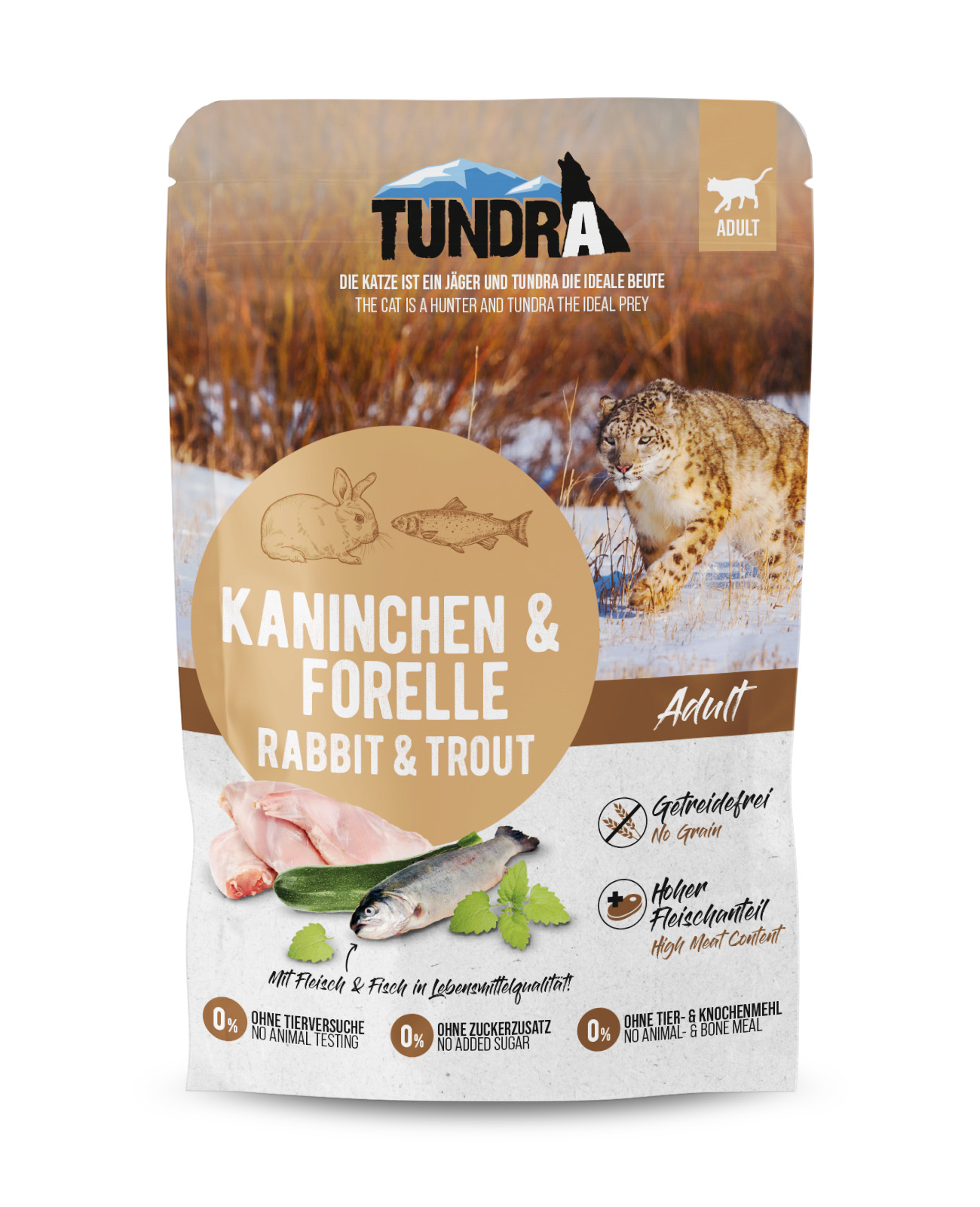 Tundra Cat Pouchpack Kaninchen & Forelle 85g