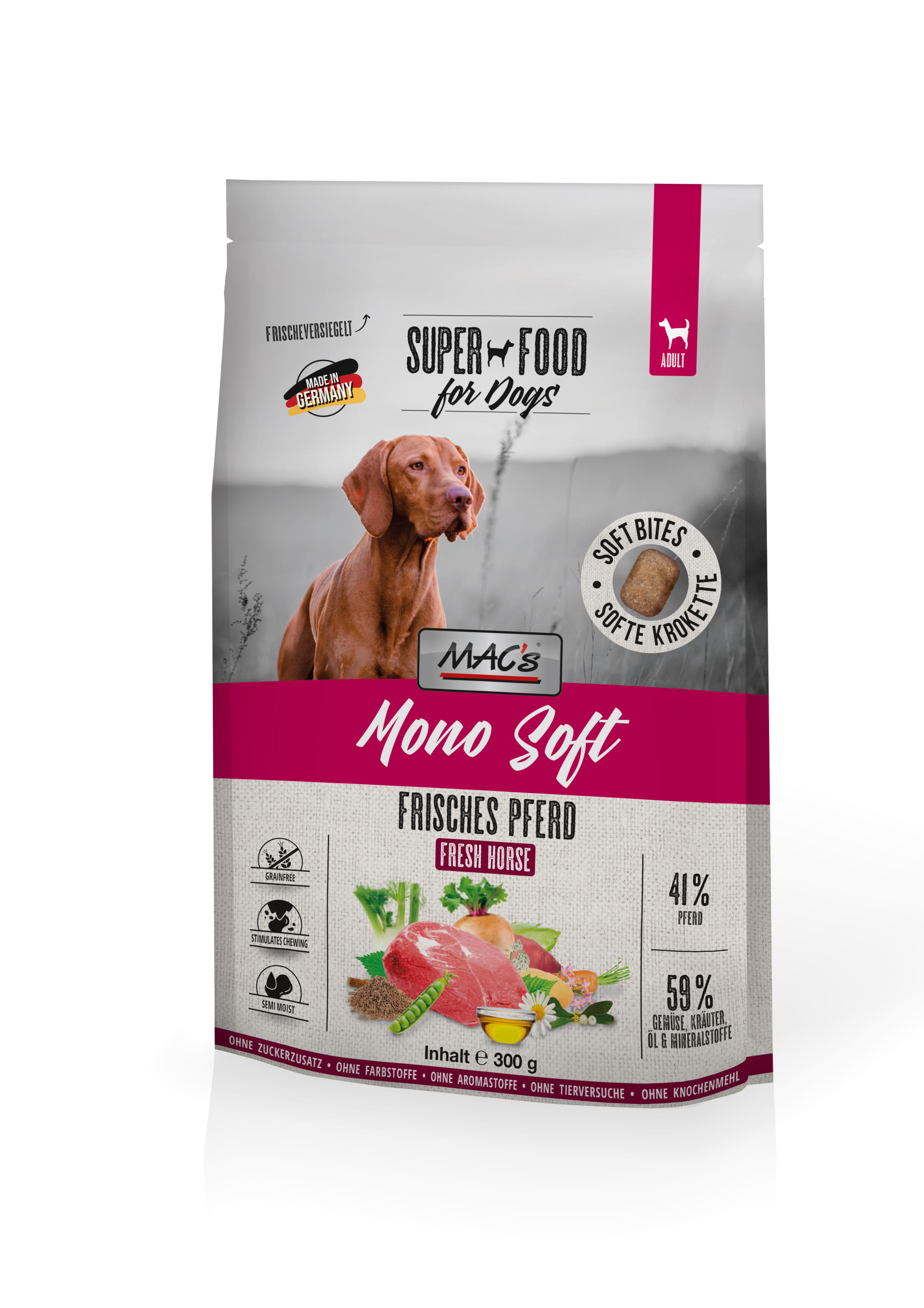 MAC's Dog Mono Soft - Frisches Pferd 300g