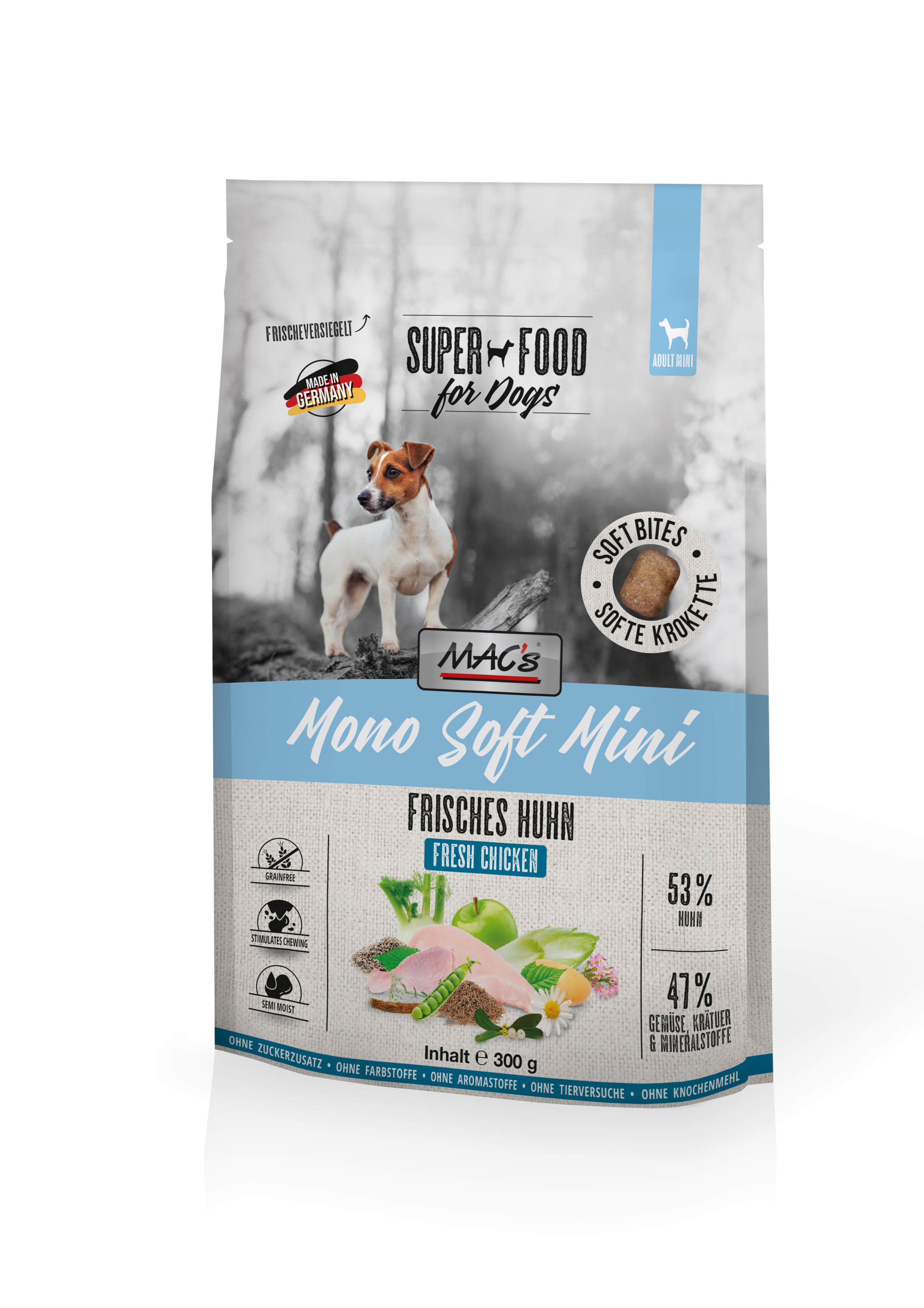 MAC's Dog Mono Soft Mini - Frisches Huhn 300g