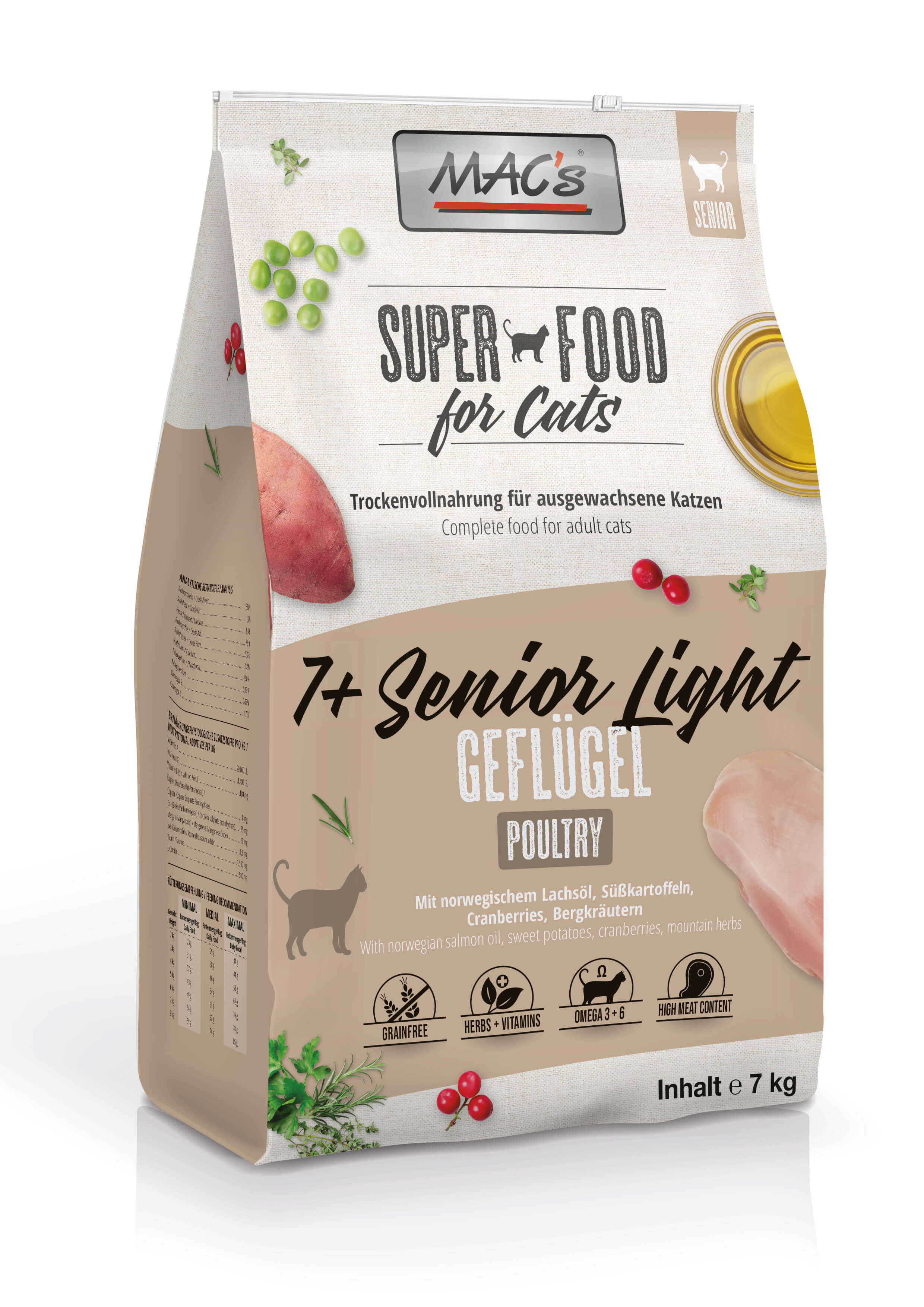 MAC's Cat 7+ Senior Light Geflügel 7kg