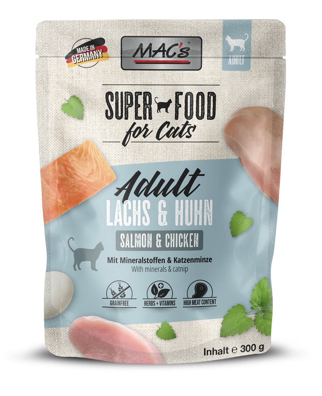 MAC's Cat Pouchpack Lachs & Huhn 300g