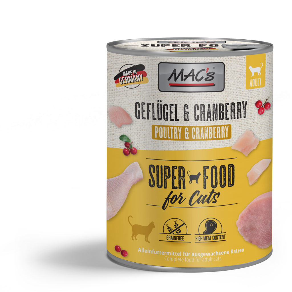 MAC's Cat Geflügel & Cranberry 800g MAC's Cat Geflügel & Cranberry 800g