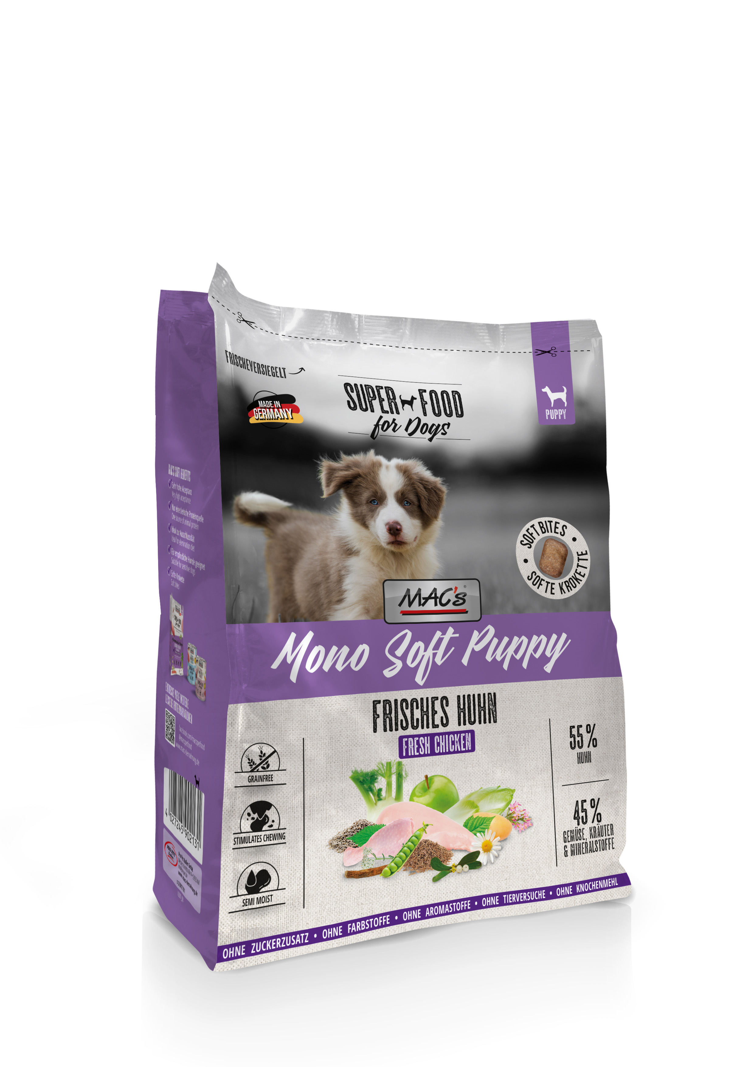 MAC's Dog Mono Soft Puppy - Frisches Huhn 4kg