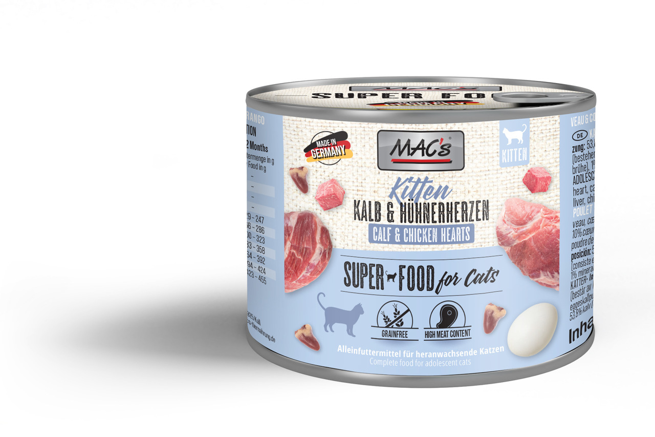 MAC's Cat Kitten Kalb & Hühnerherzen 200g