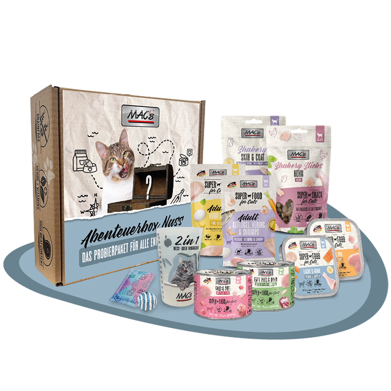 Abenteuerbox MAC´s Katze nass