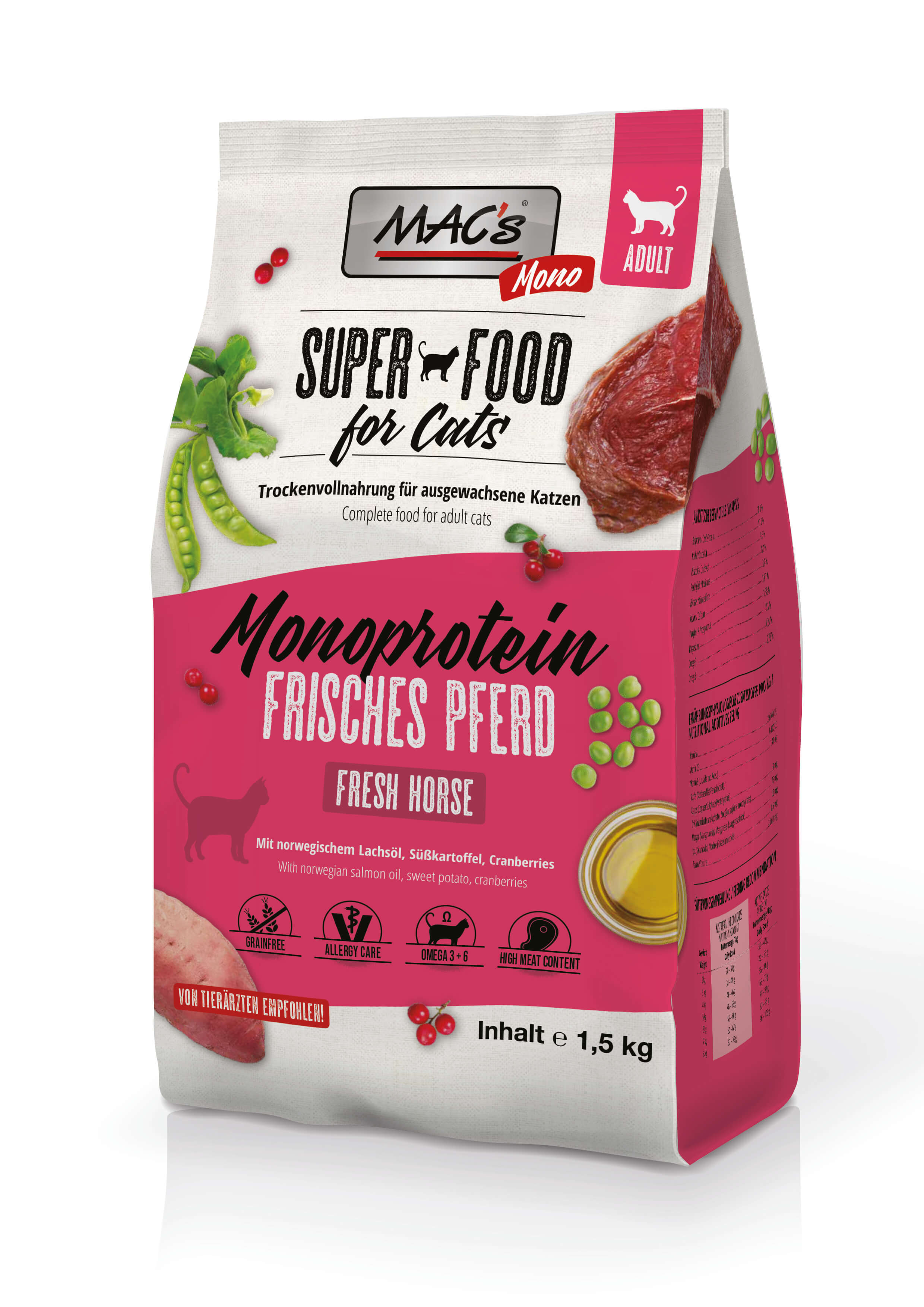 MAC's Cat Mono frisches Pferd 1,5kg MAC's Cat Mono frisches Pferd 1,5kg