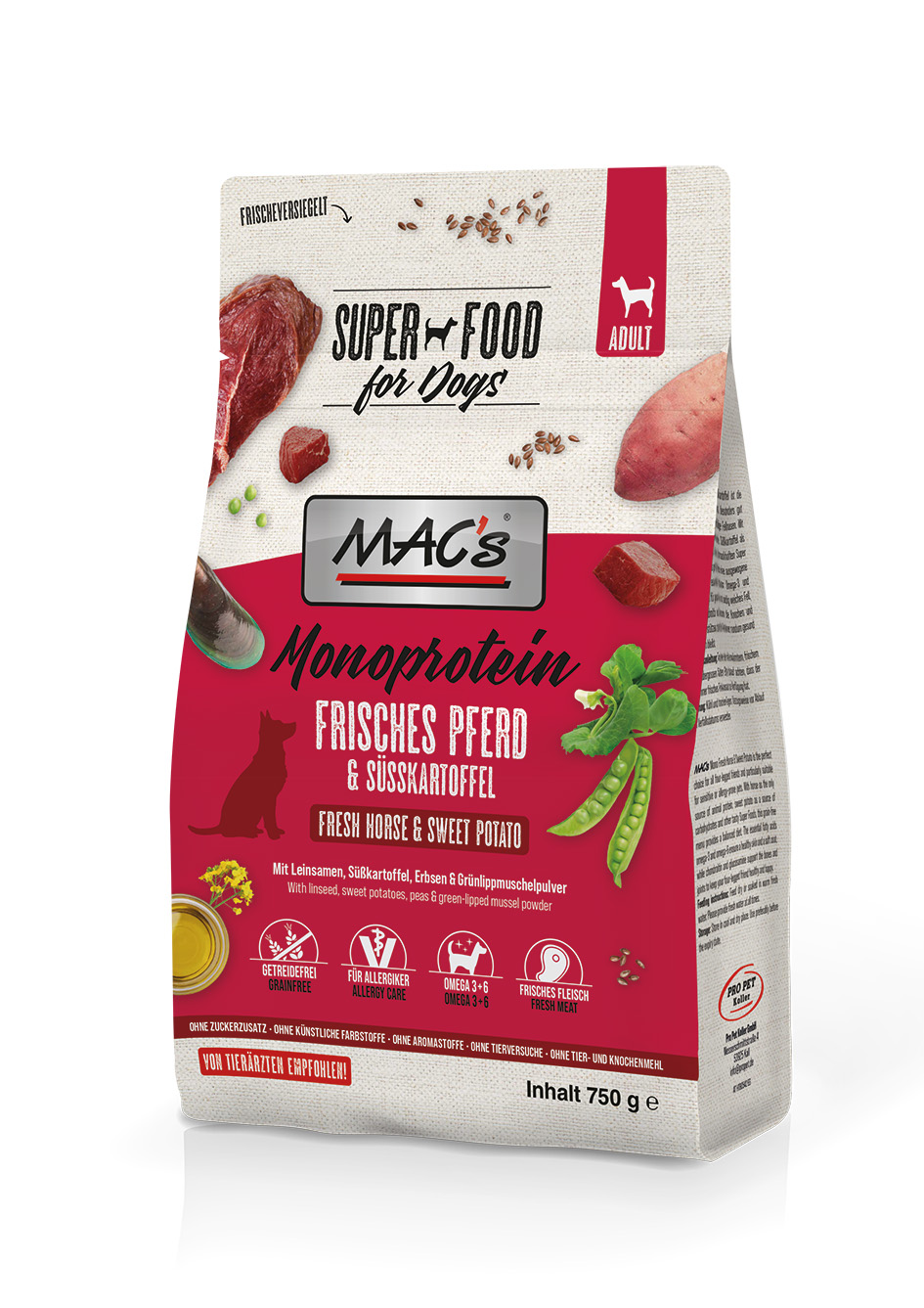 MAC's Dog Mono frisches Pferd 750g