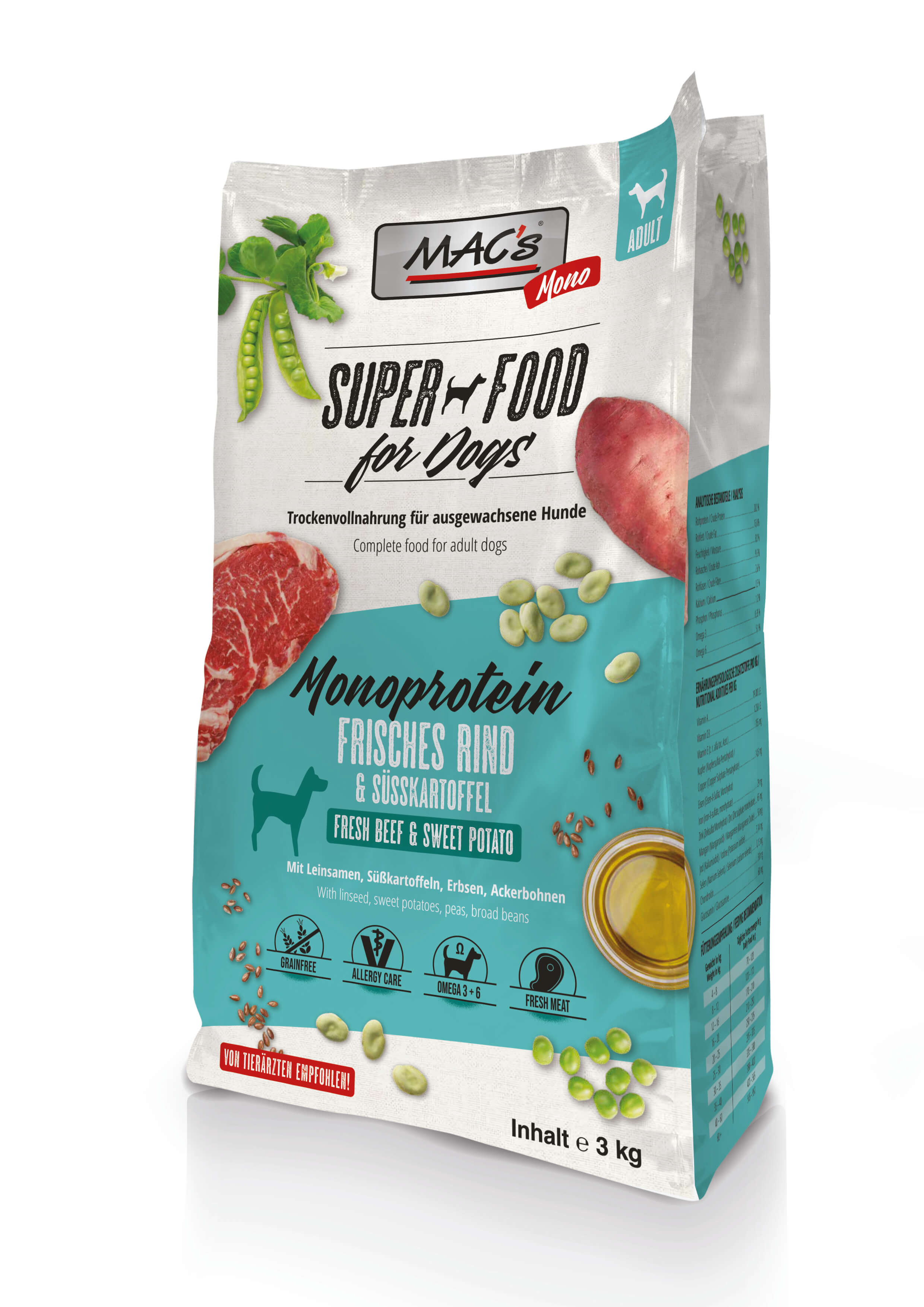 MAC's Dog Mono frisches Rind 3kg