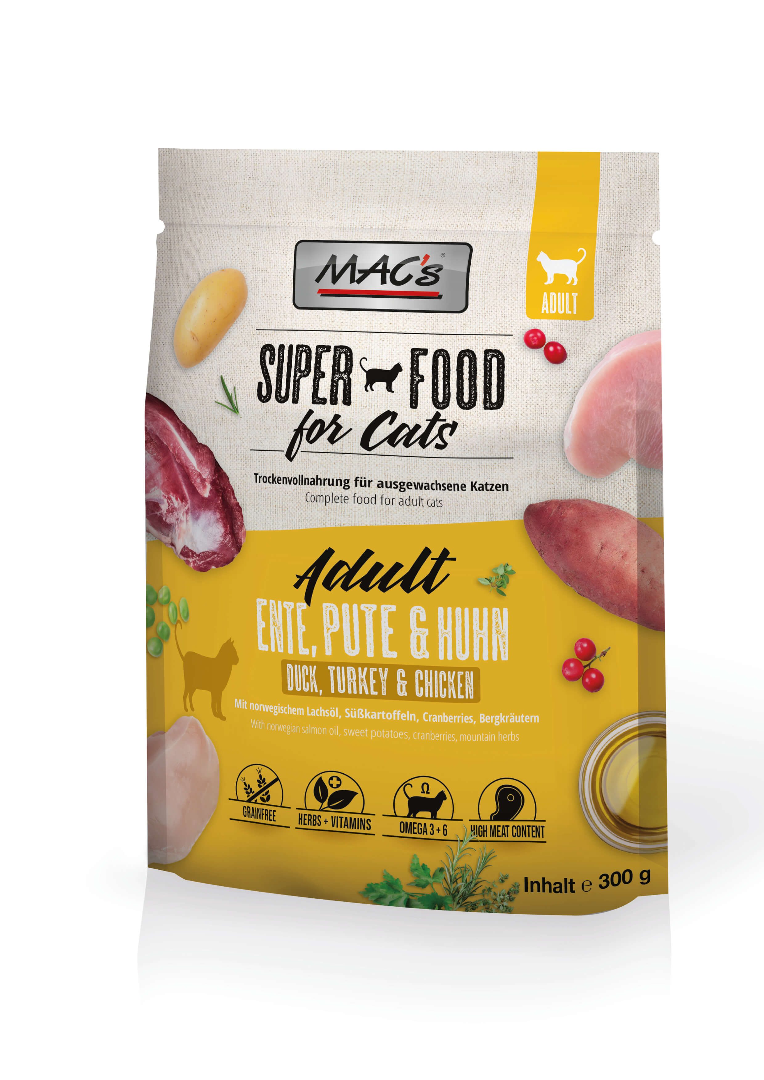 MAC's Cat Ente, Pute & Huhn 300g MAC's Cat Ente, Pute & Huhn 300g