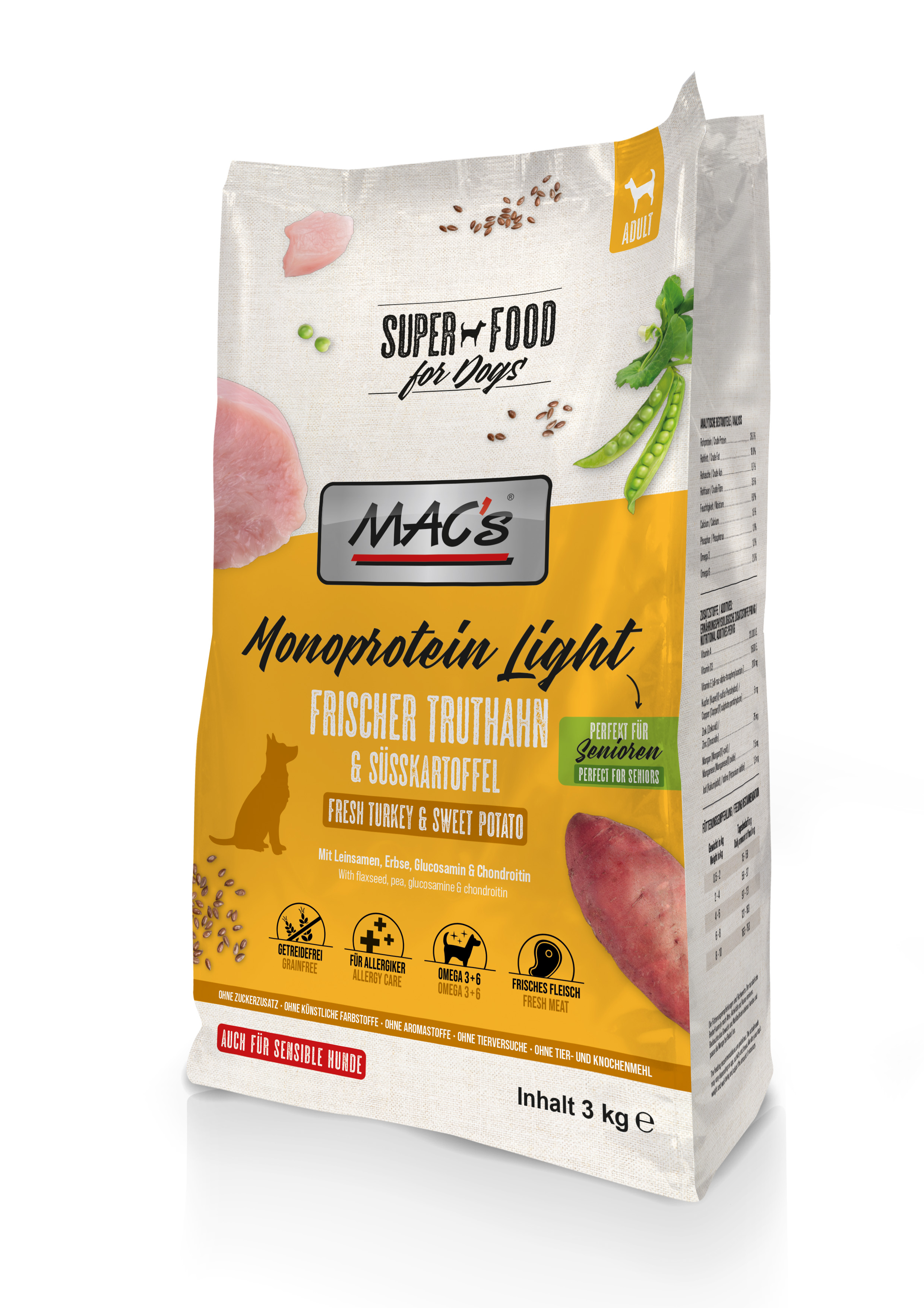 MAC's Dog Mono Senior/Light 3kg