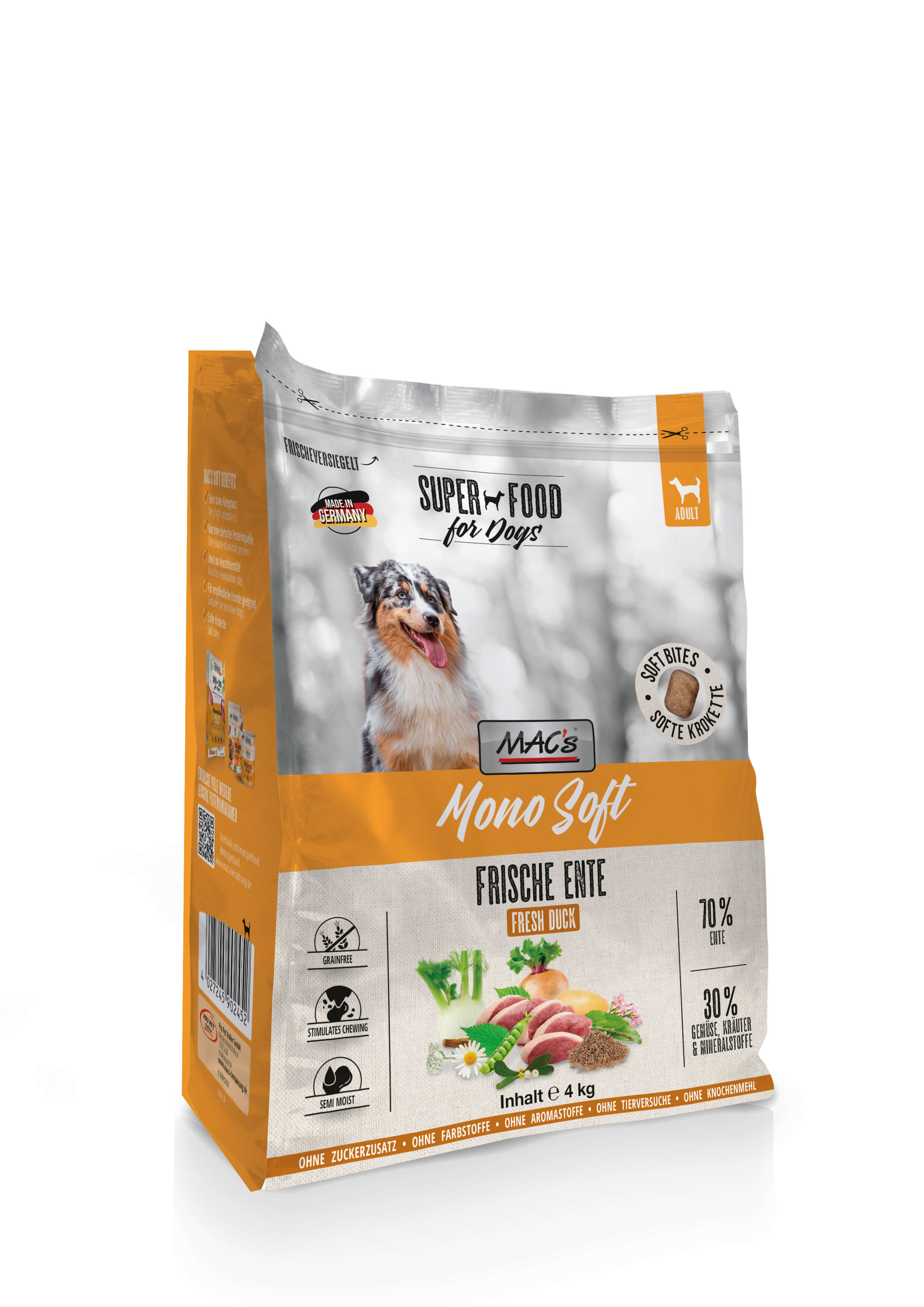 MAC's Dog Mono Soft - Frische Ente 4kg