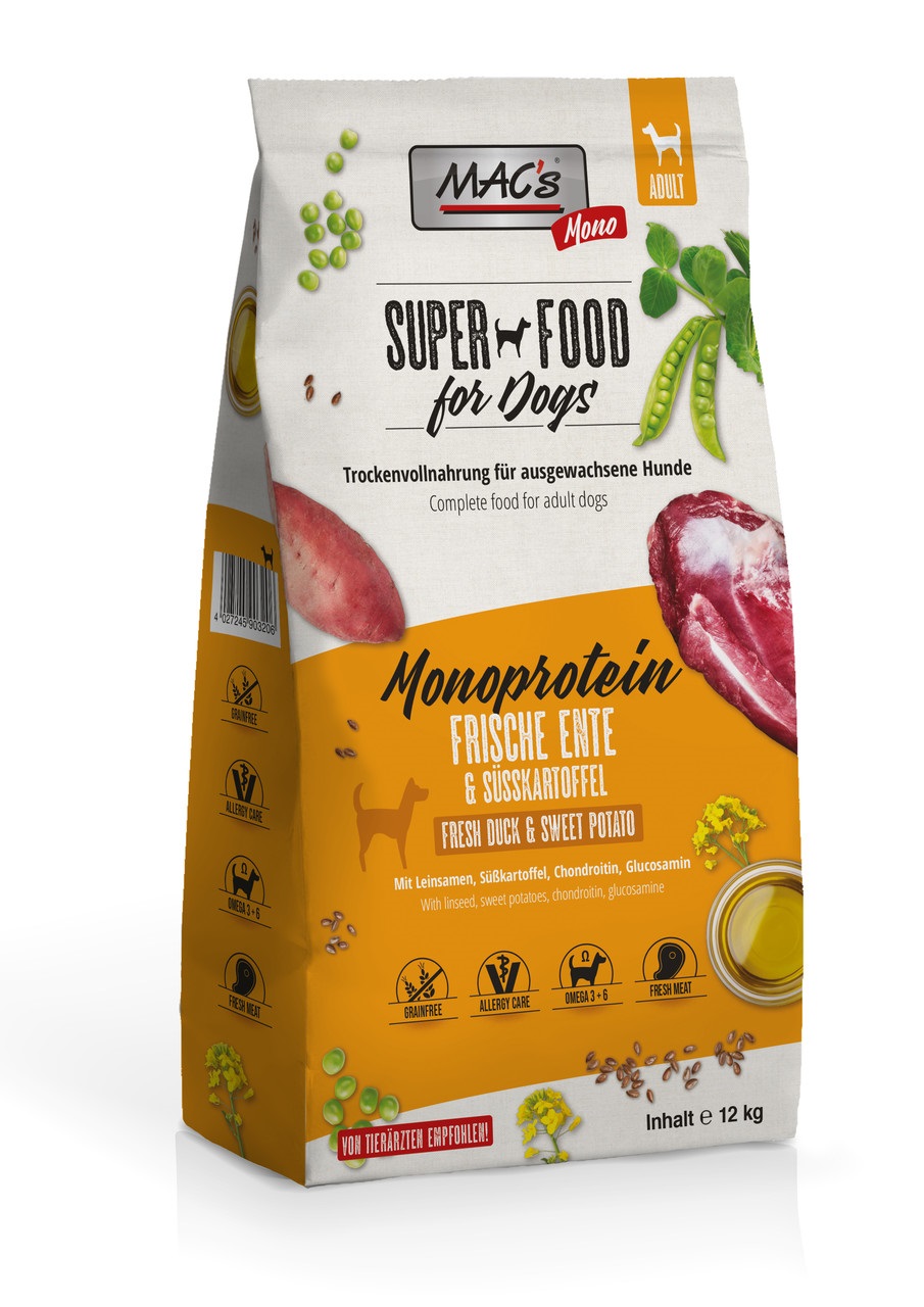 MAC's Dog Mono frische Ente 12kg MAC's Dog Mono frische Ente 12kg