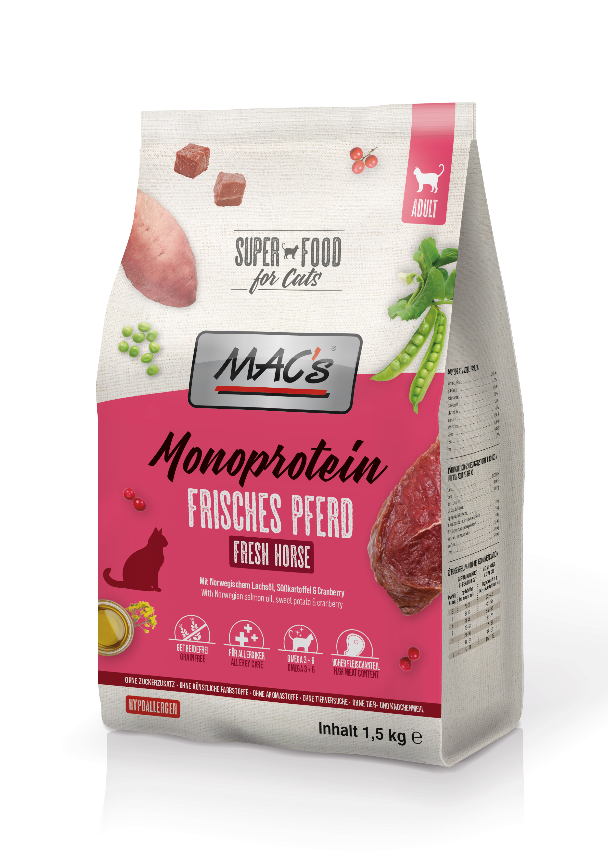MAC's Cat Mono frisches Pferd 1,5kg
