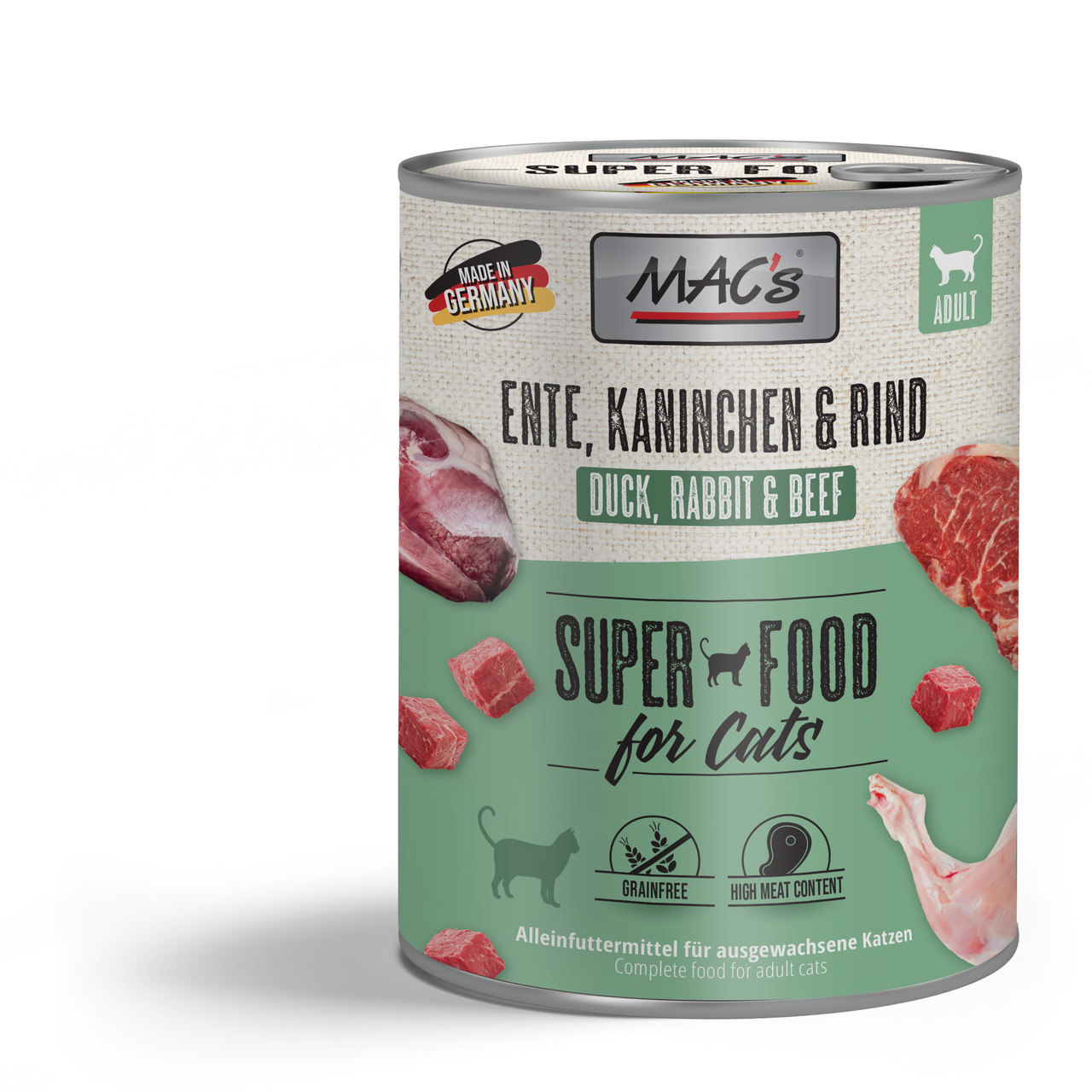 MAC's Cat Ente, Kaninchen & Rind 800g
