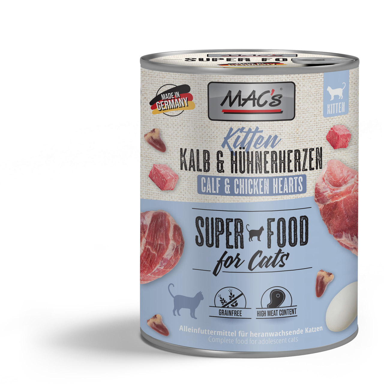 MAC's Cat Kitten Kalb & Hühnerherzen 800g