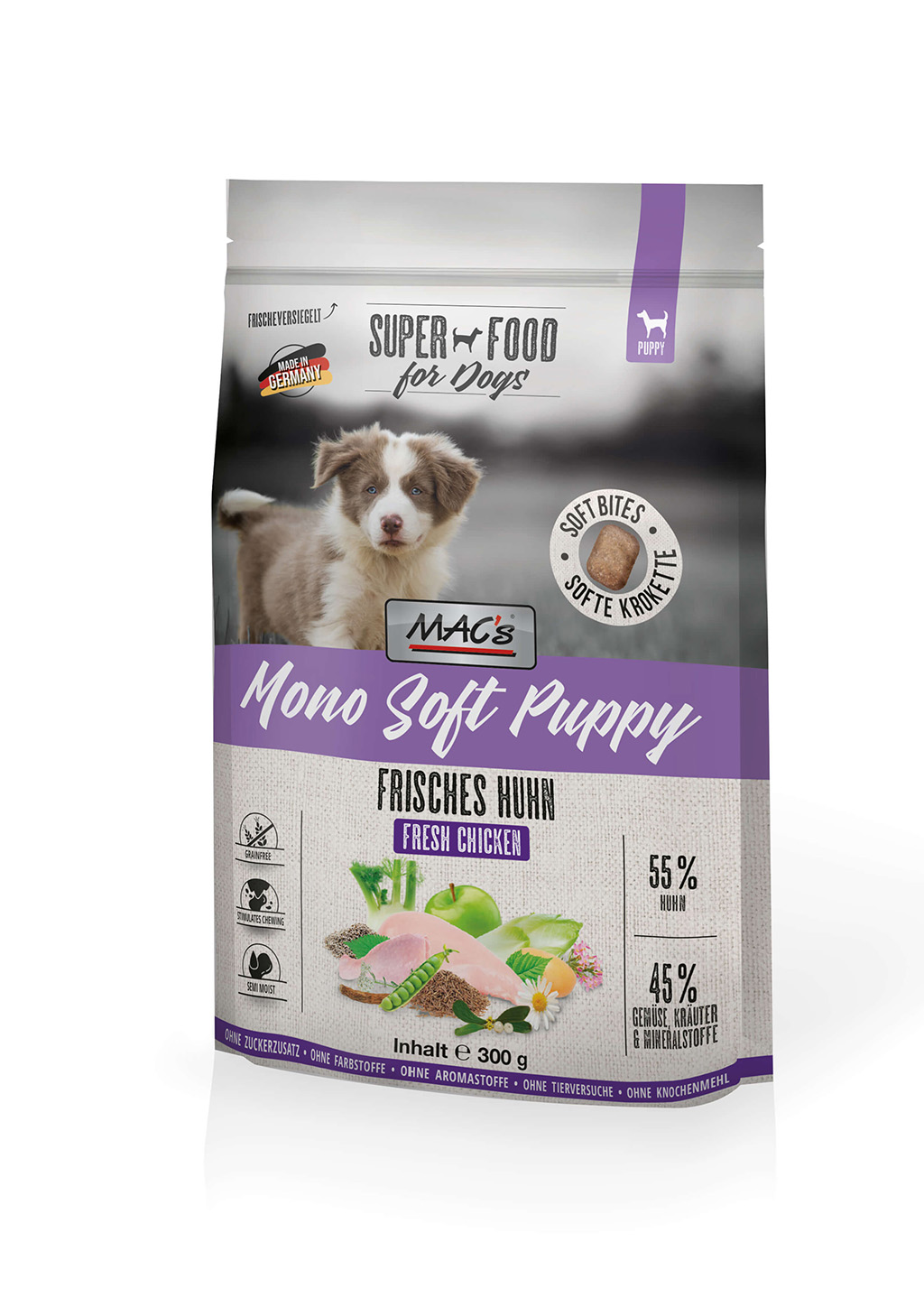 MAC's Dog Mono Soft Puppy - Frisches Huhn 300g