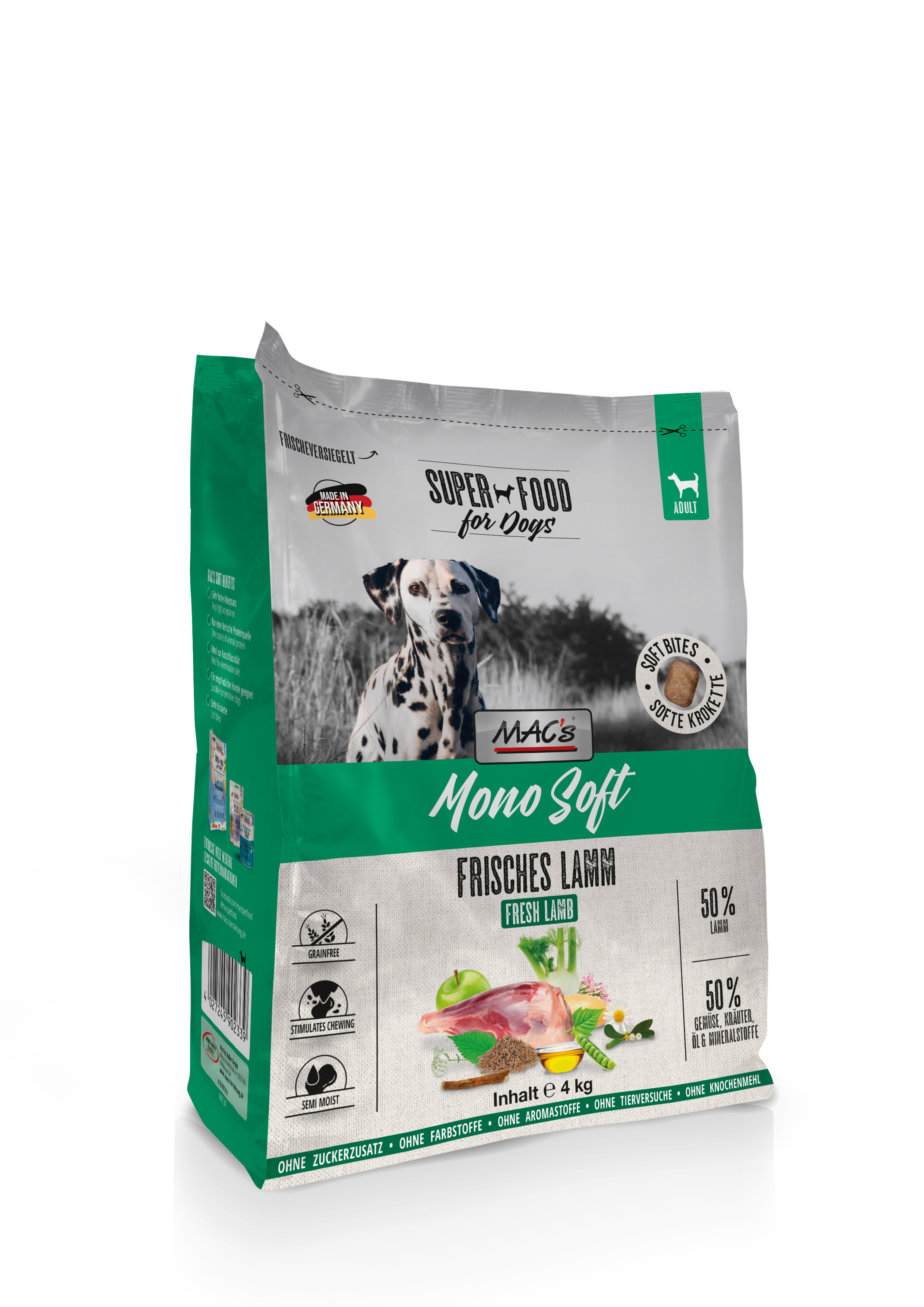 MAC's Dog Mono Soft - Frisches Lamm 4kg