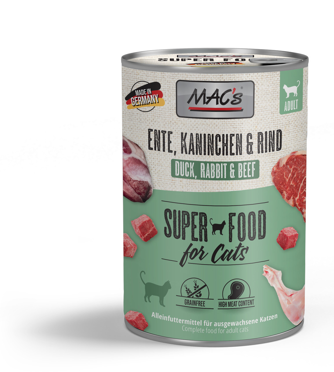 MAC's Cat Ente, Kaninchen & Rind 400g
