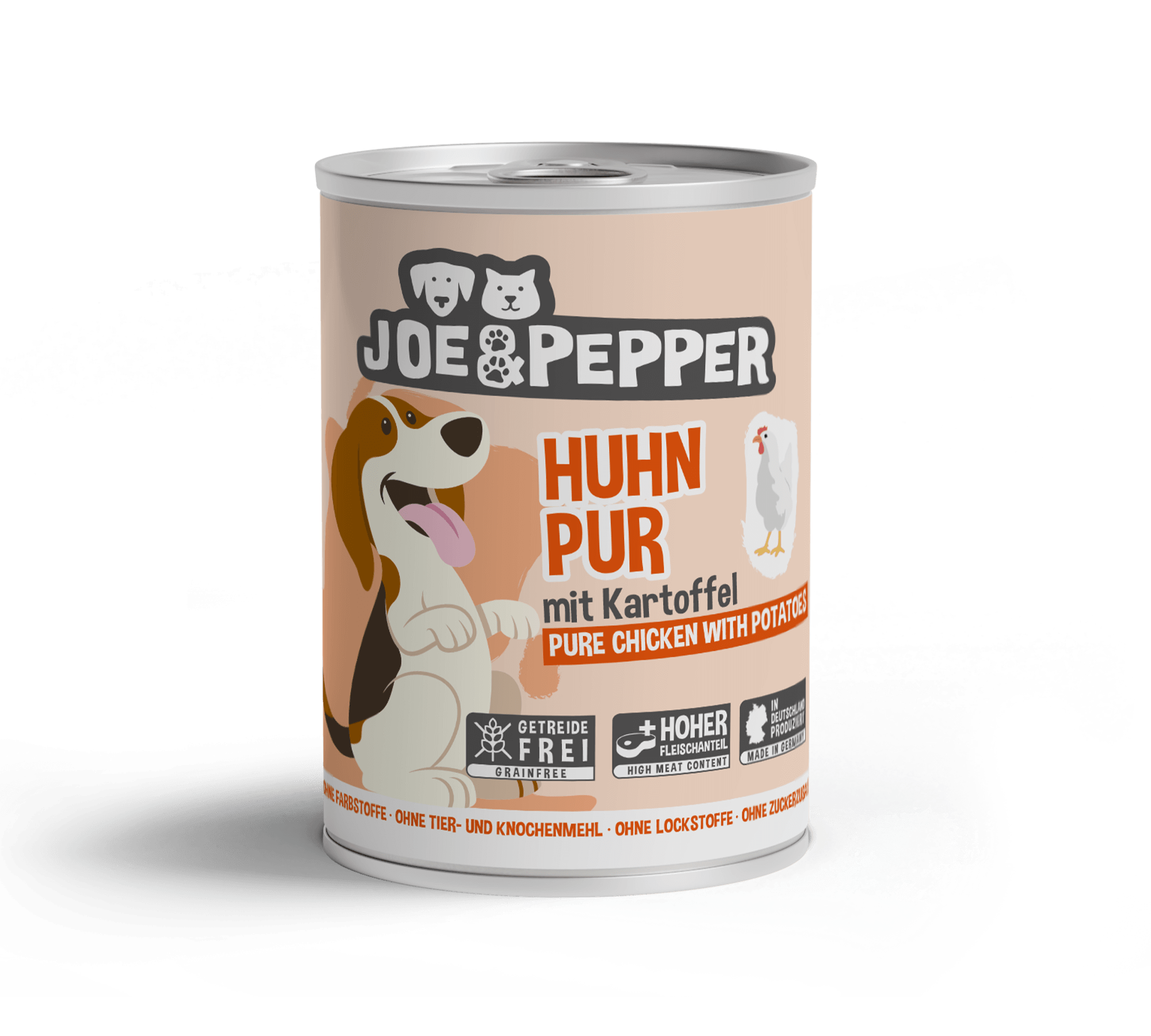 Joe & Pepper Dog Huhn pur mit Kartoffel 400g