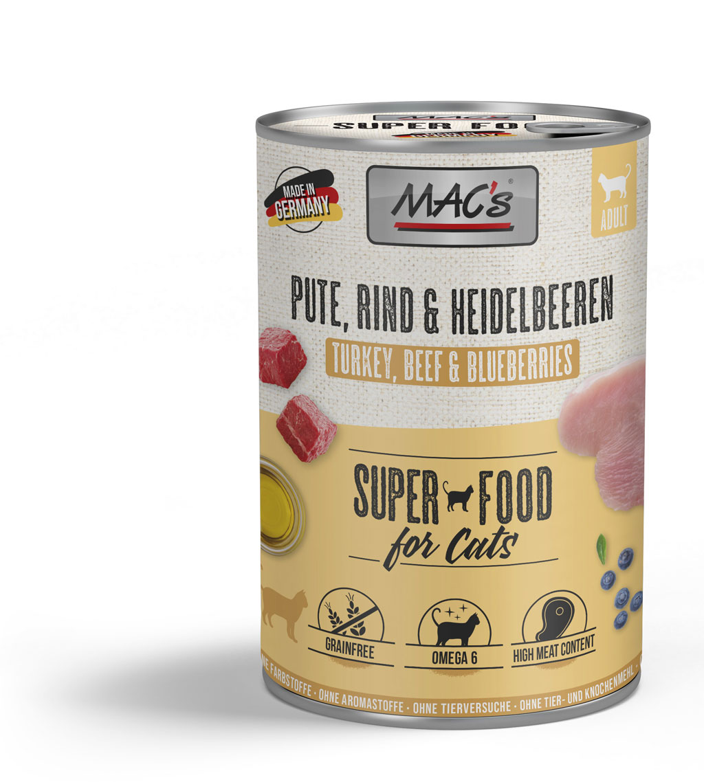 MAC's Cat Pute, Rind & Heidelbeeren 400g