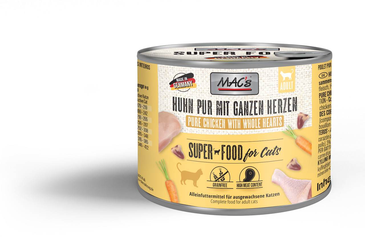 MAC's Cat Huhn pur mit ganzen Herzen 200g