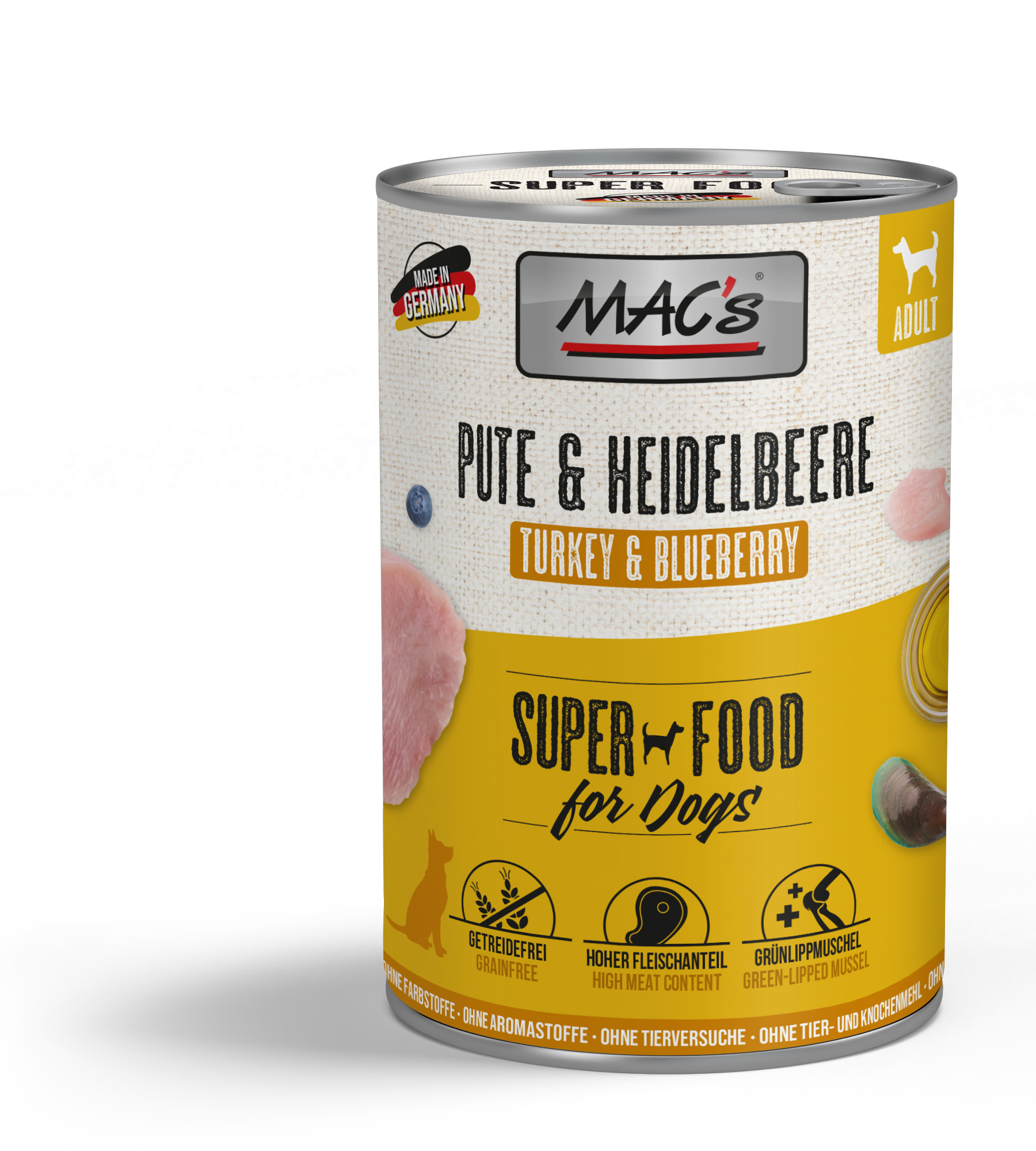 MAC's Dog Pute & Heidelbeere 400g