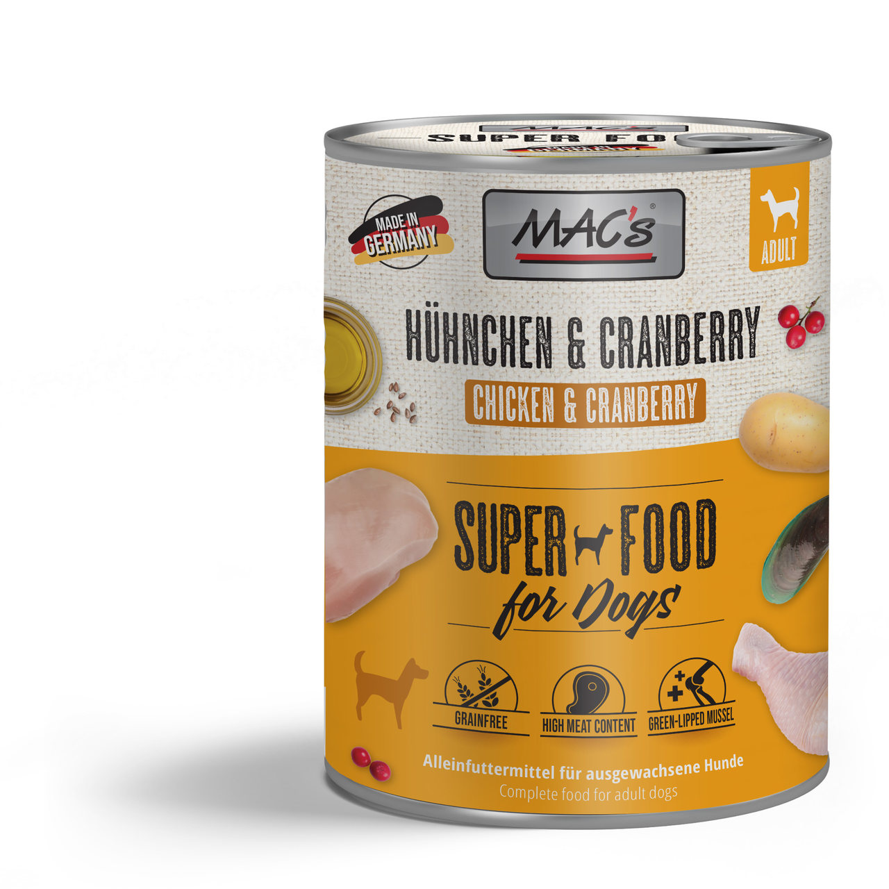 MAC's Dog Hühnchen & Cranberry  800g