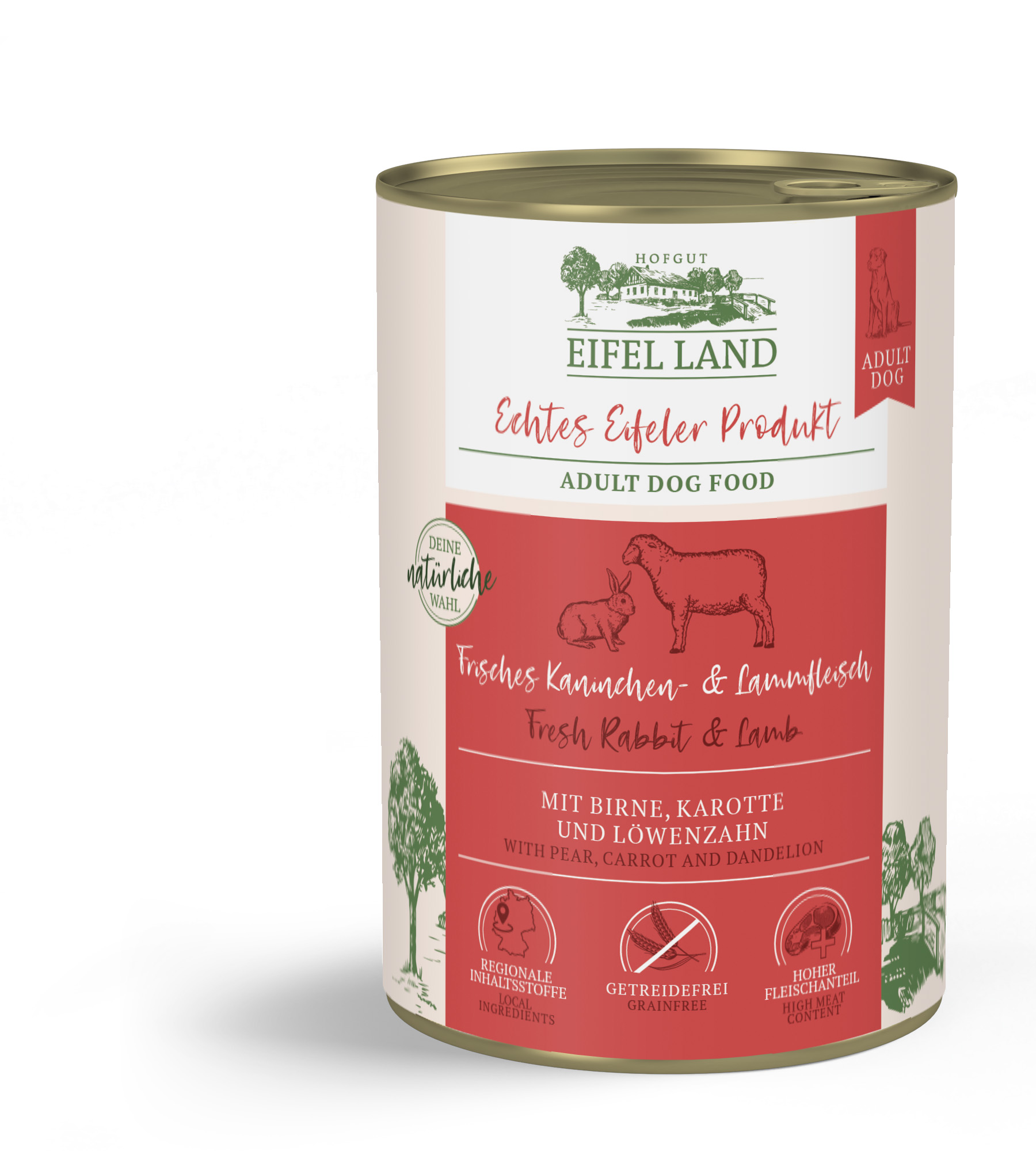 Eifel Land Dog fr. Kaninchen- & Lammfleisch 400g